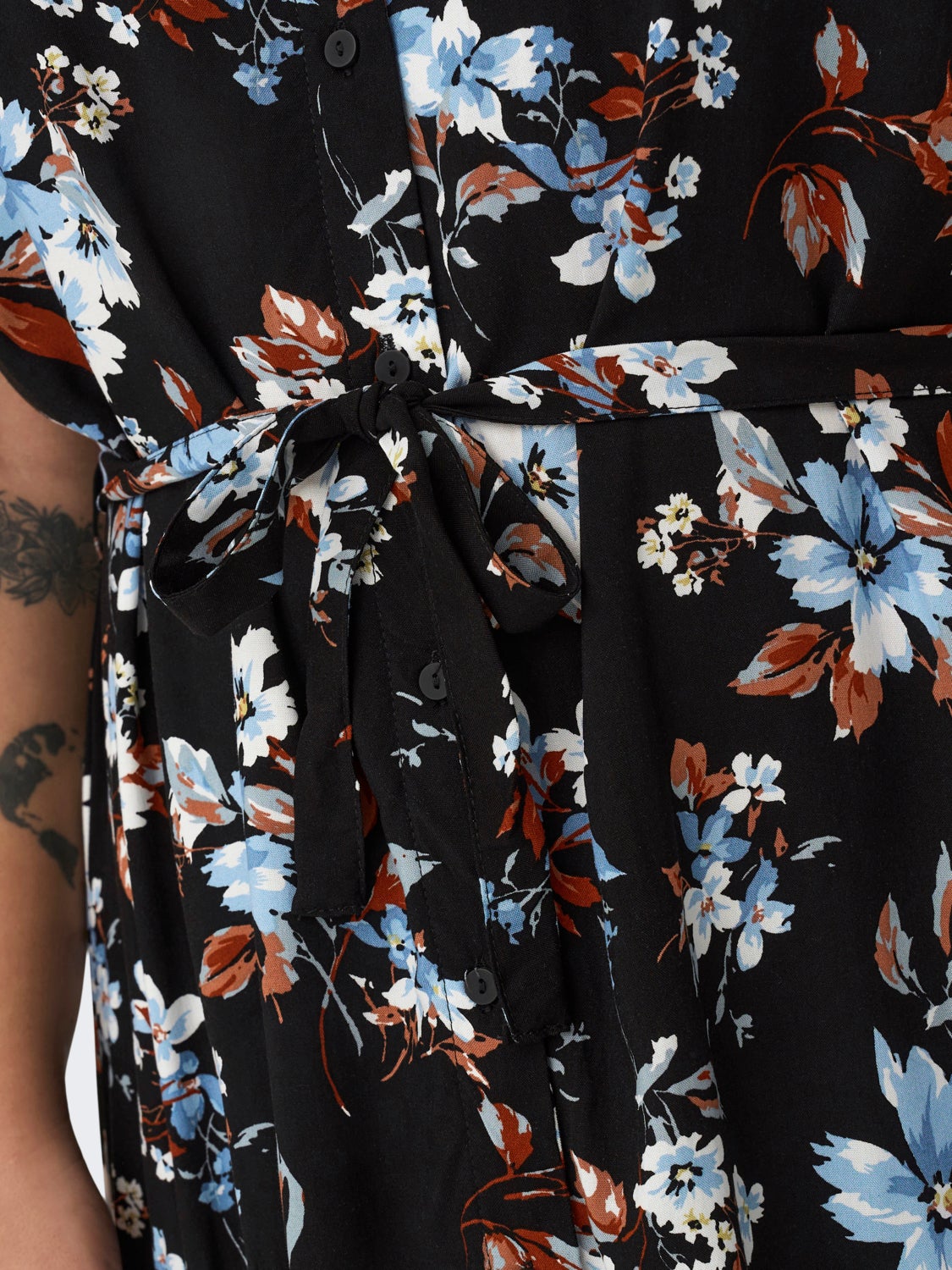 Curvy printed Shirt dress