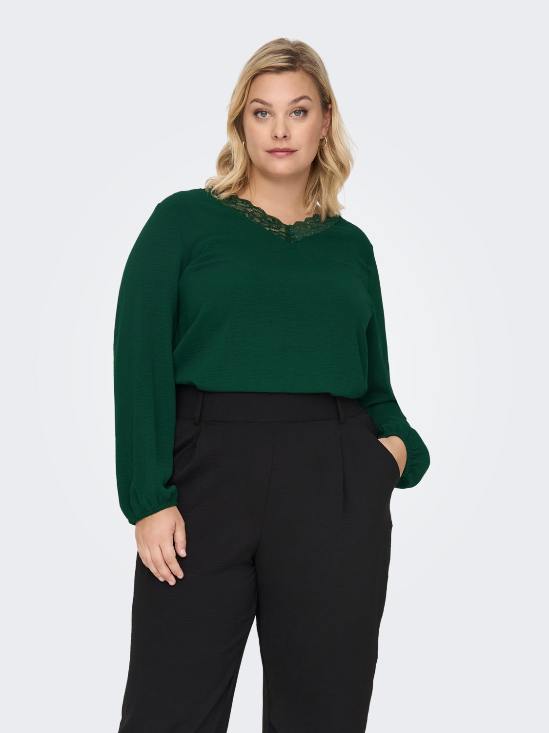 Curvy long sleeve top