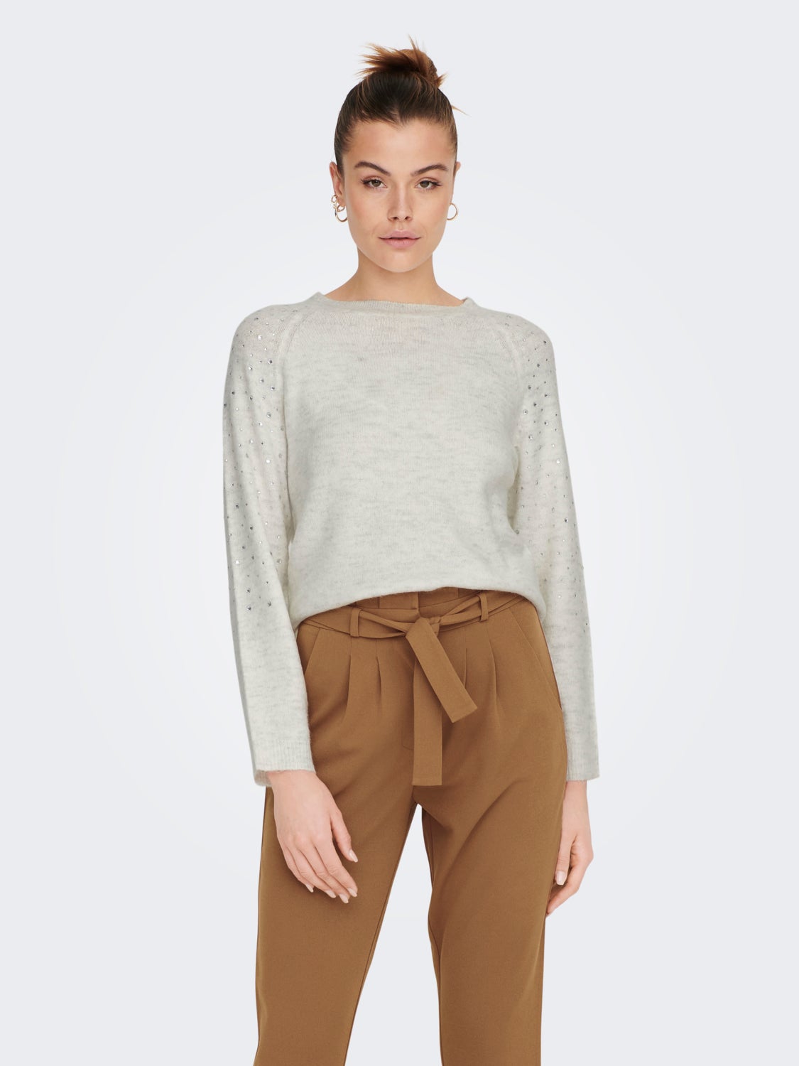 Stone detailed Knitted Pullover