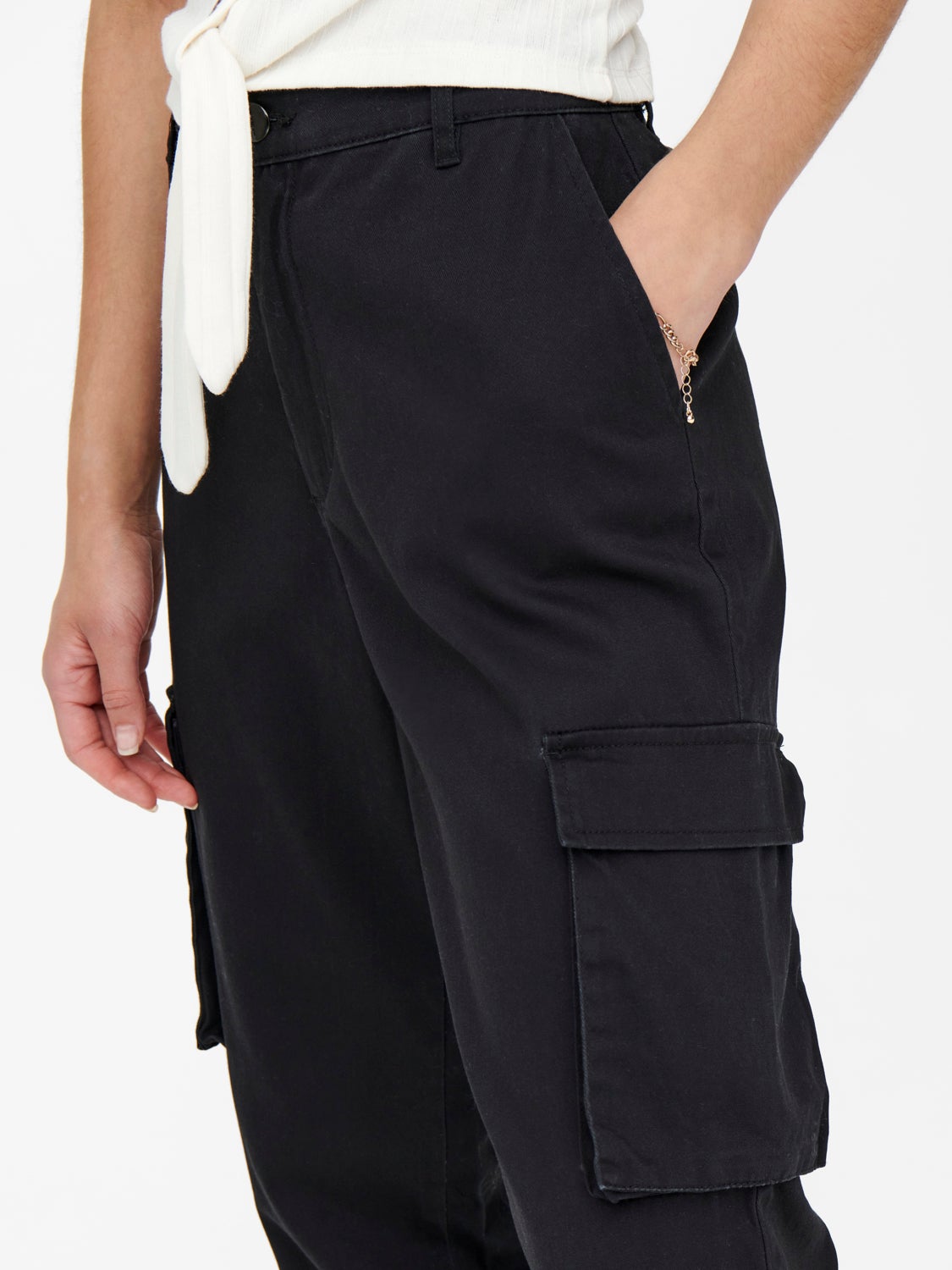 Mid waist Cargo trousers