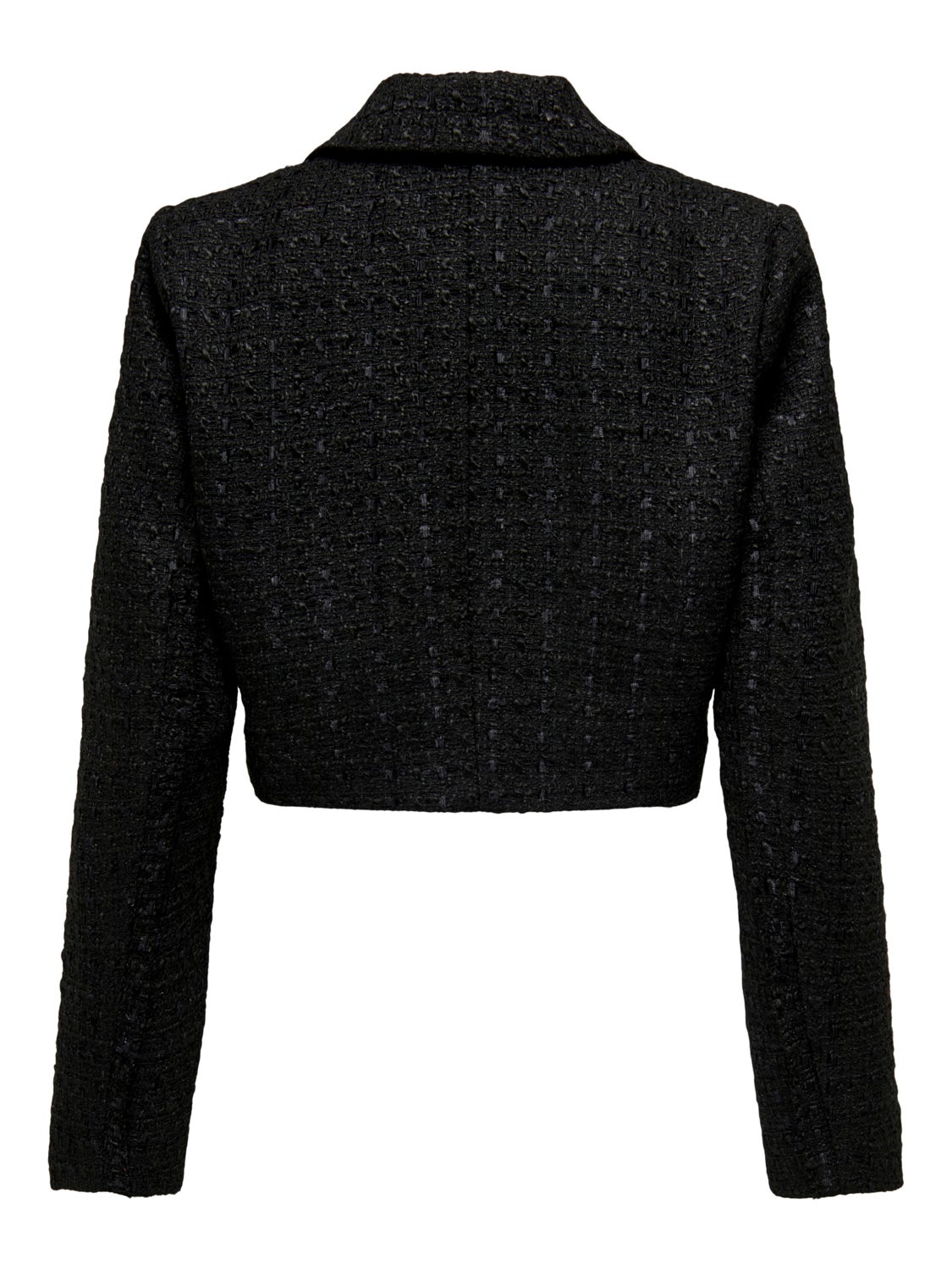 Cropped texture blazer