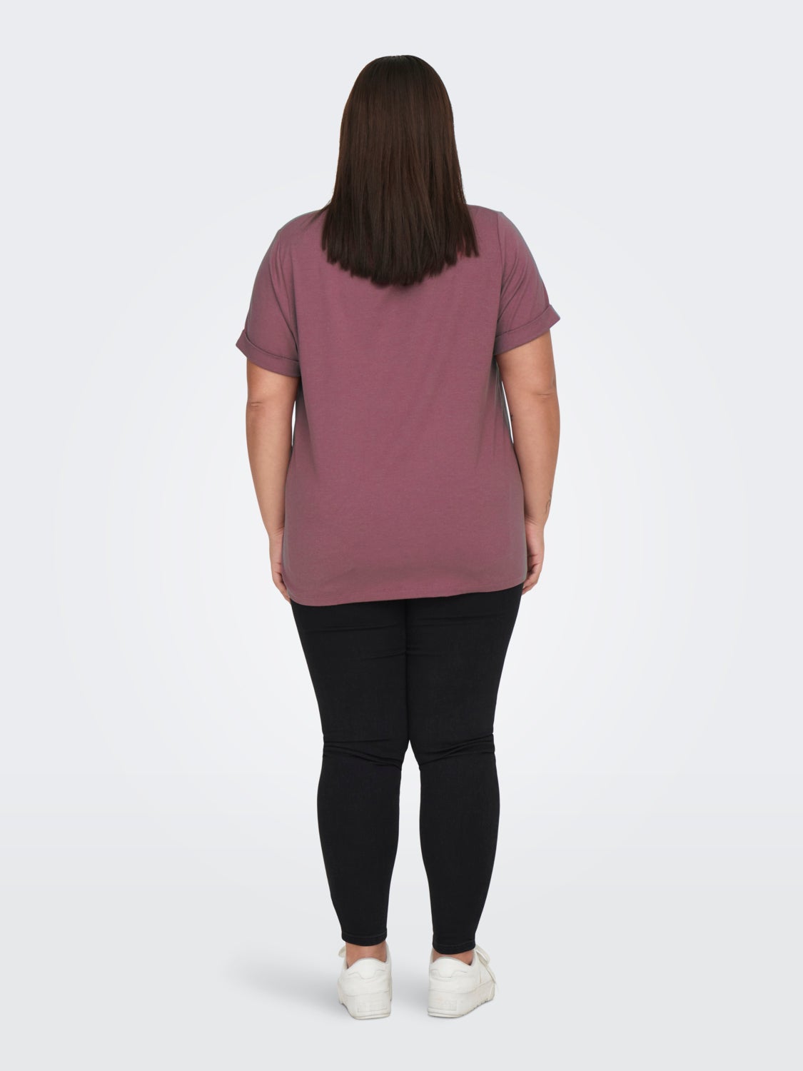 Curvy solid colored T-shirt