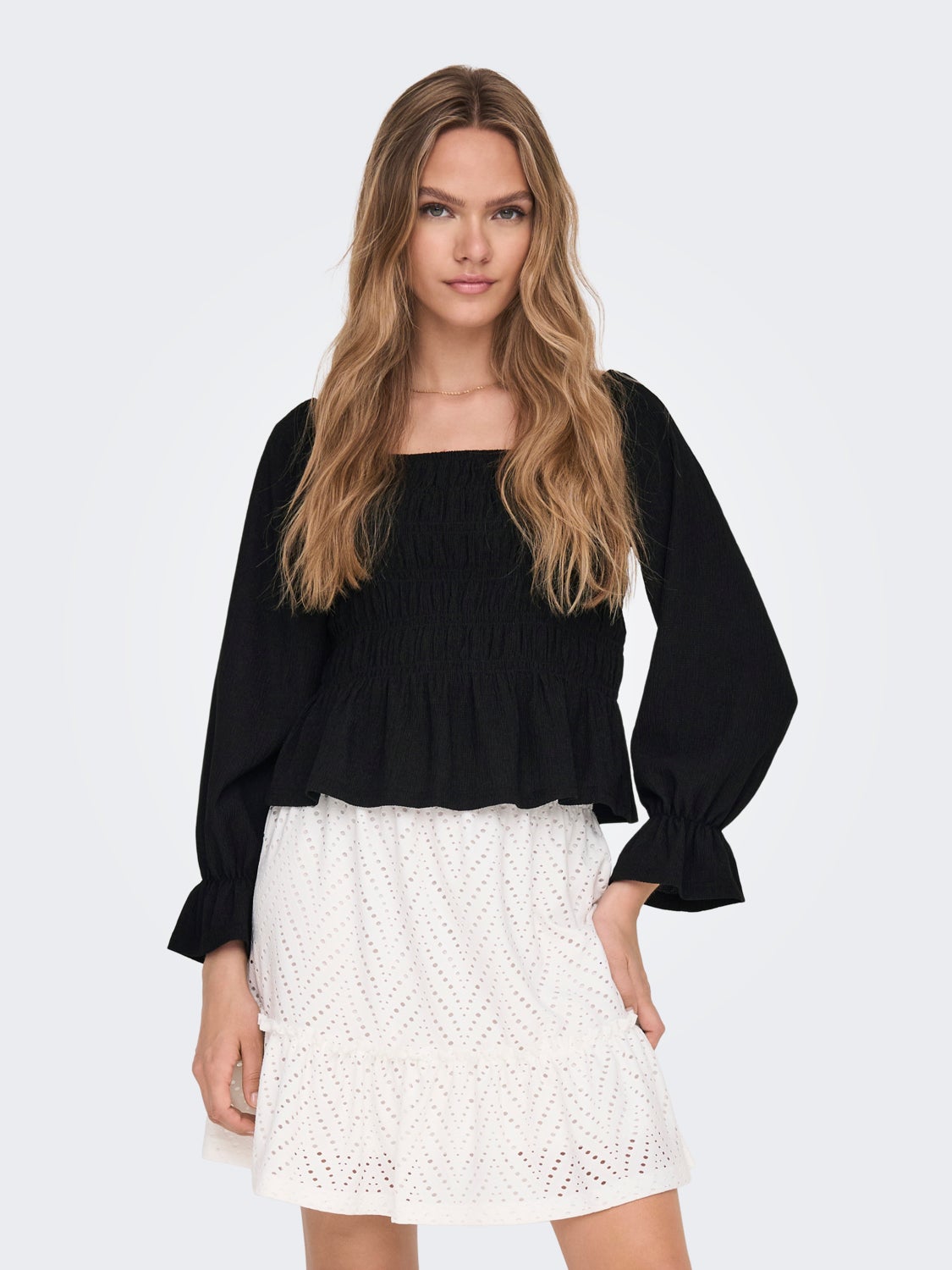 3/4 Sleeves Smock Top