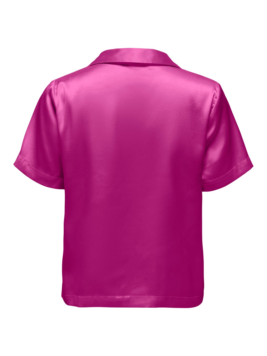 Short sleeve sateen shirt