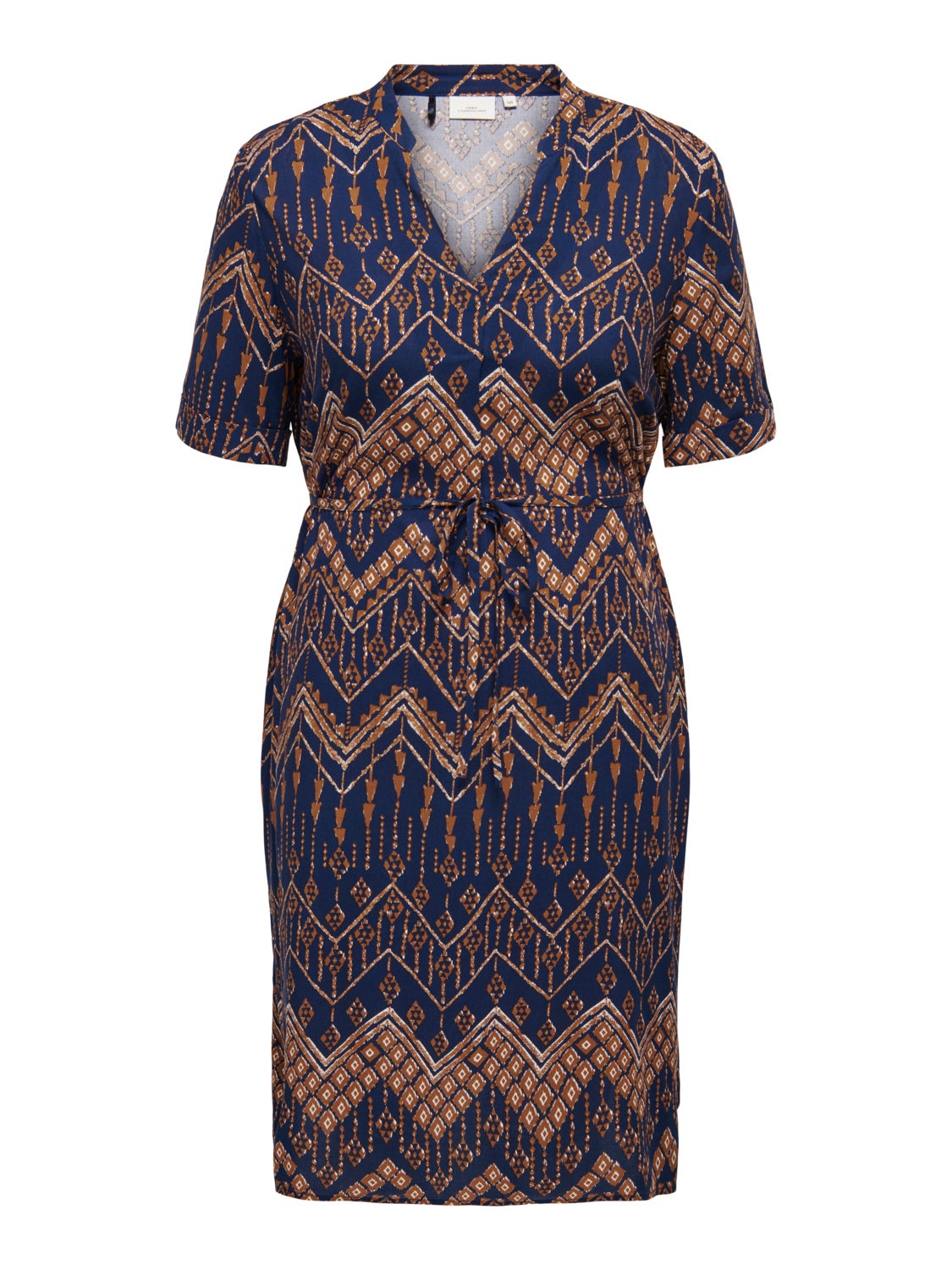 Curvy short sleeve midi dress