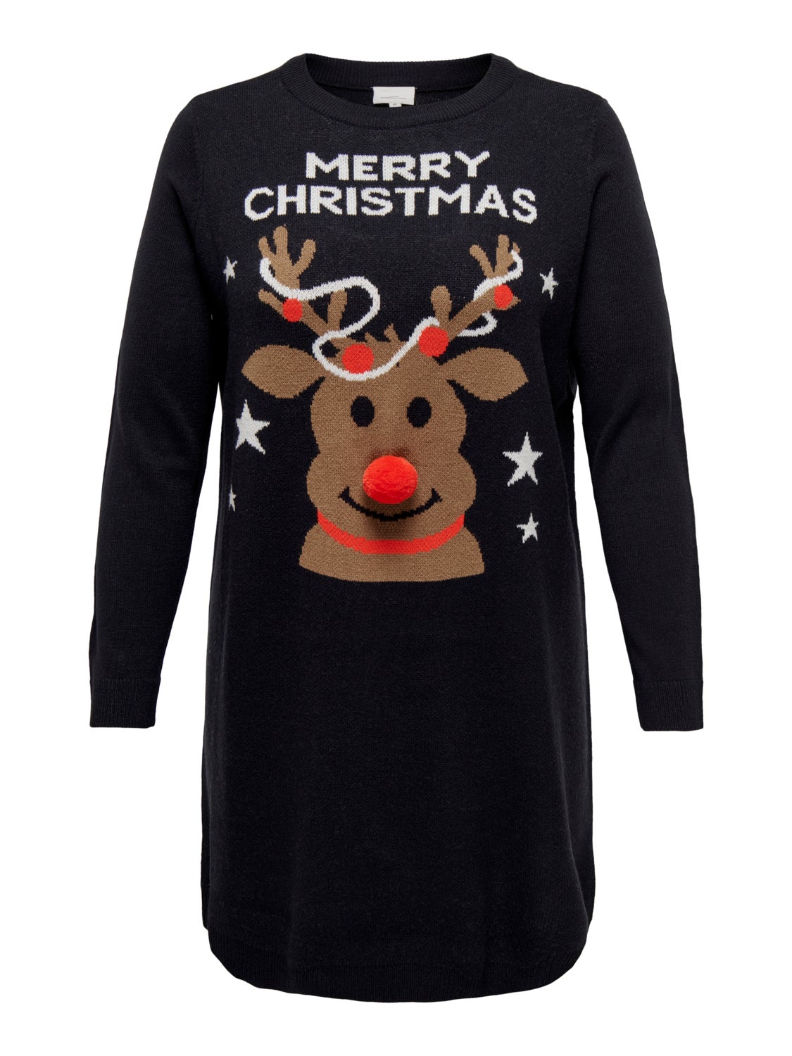 Curvy christmas knitted dress