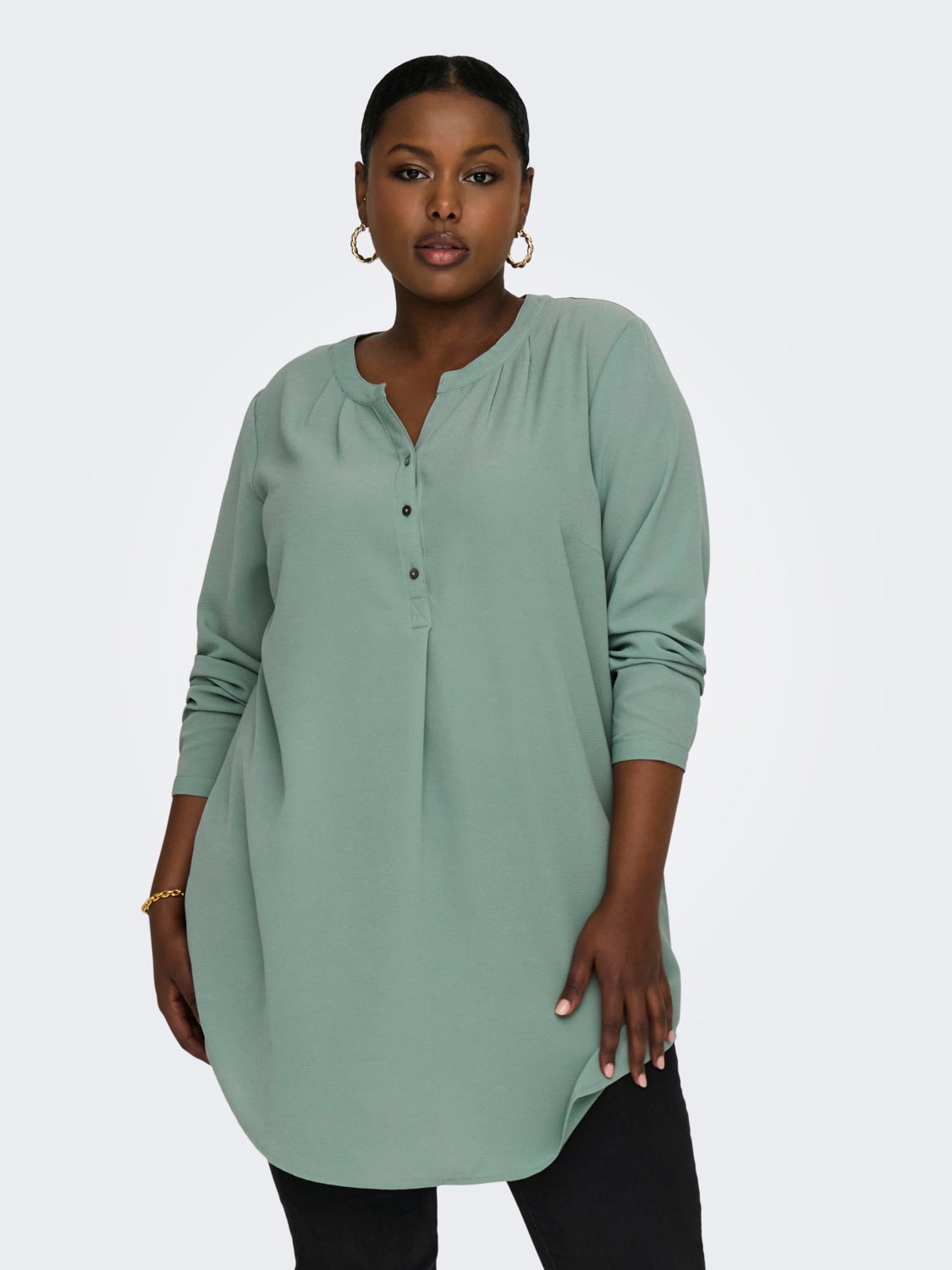 Curvy tunic shirt