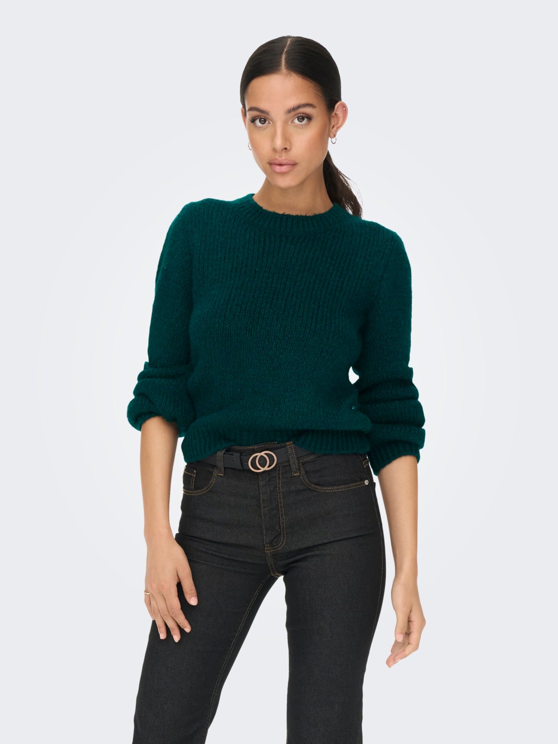 Balloon sleeve Knitted Pullover