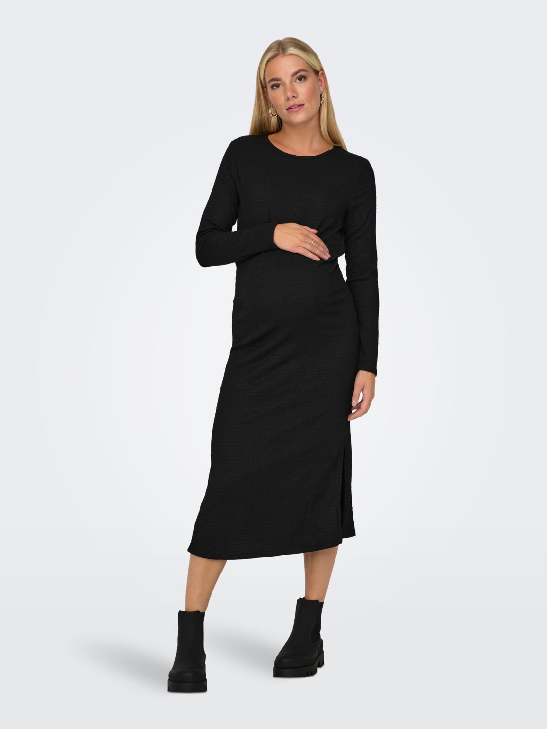 Mama o-neck midi dress
