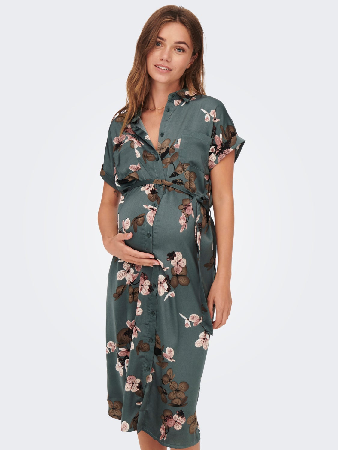 Mama short sleeved Shirt dress
