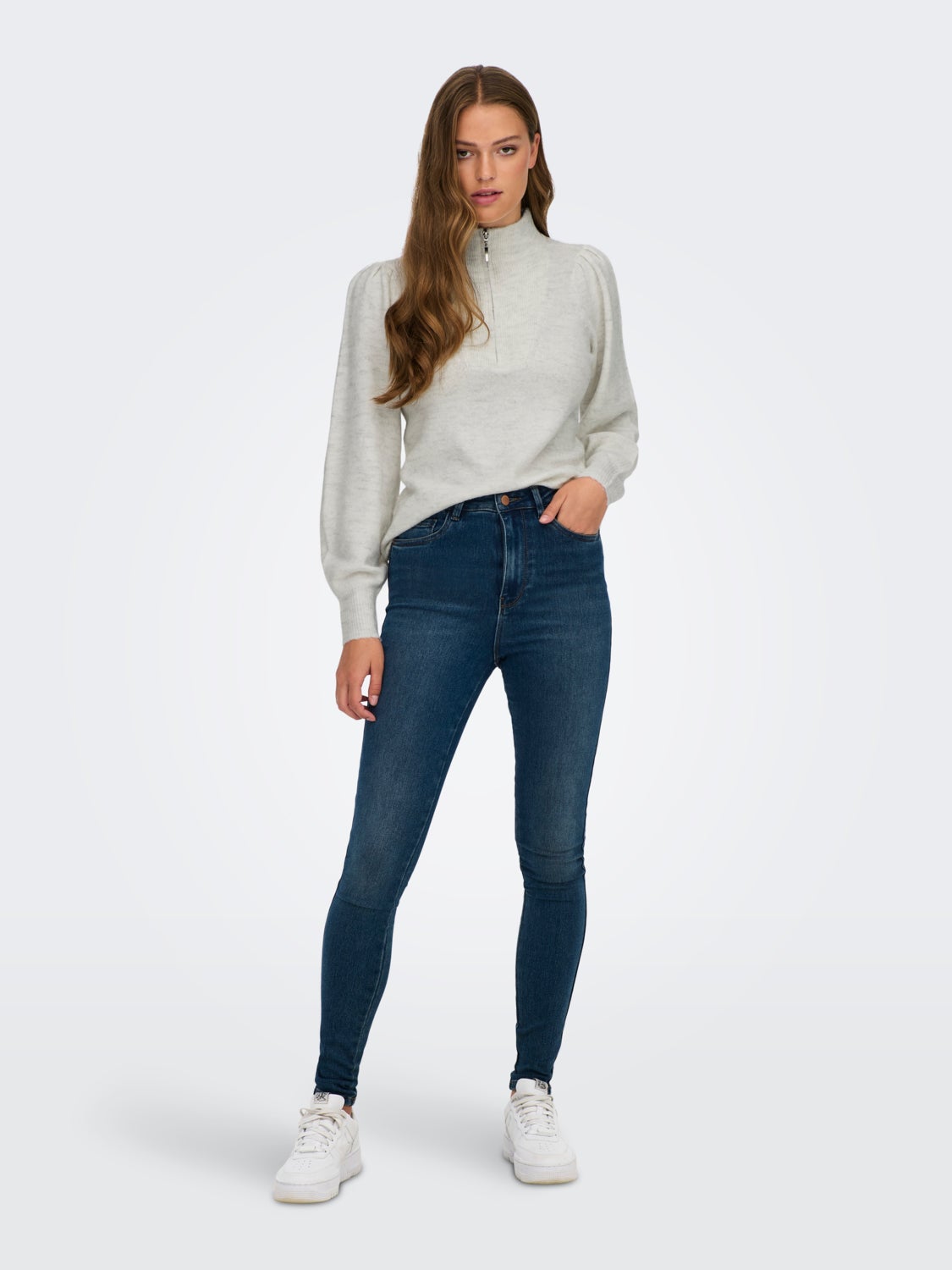 Zip Knitted Pullover