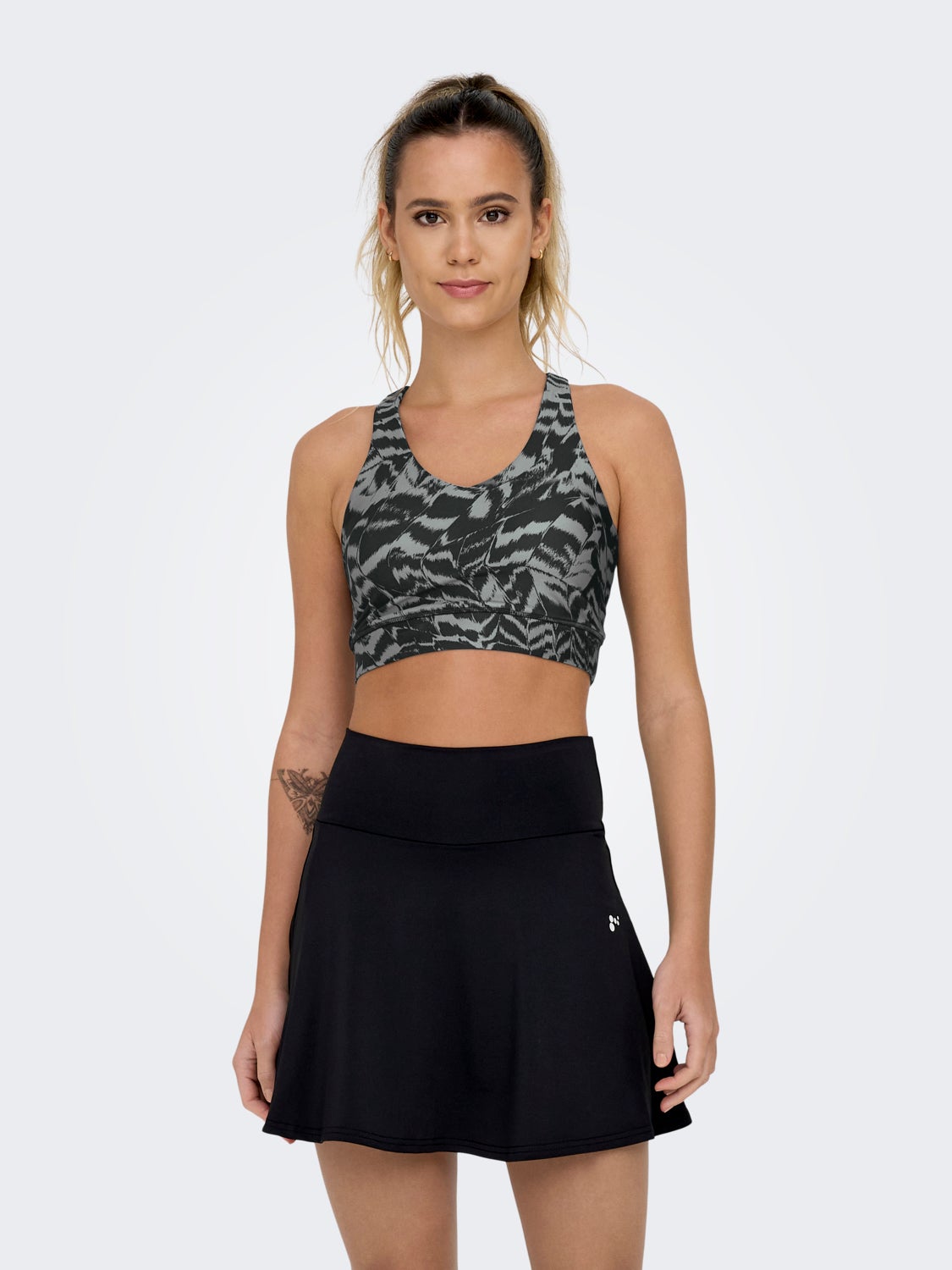 Printed sports bra