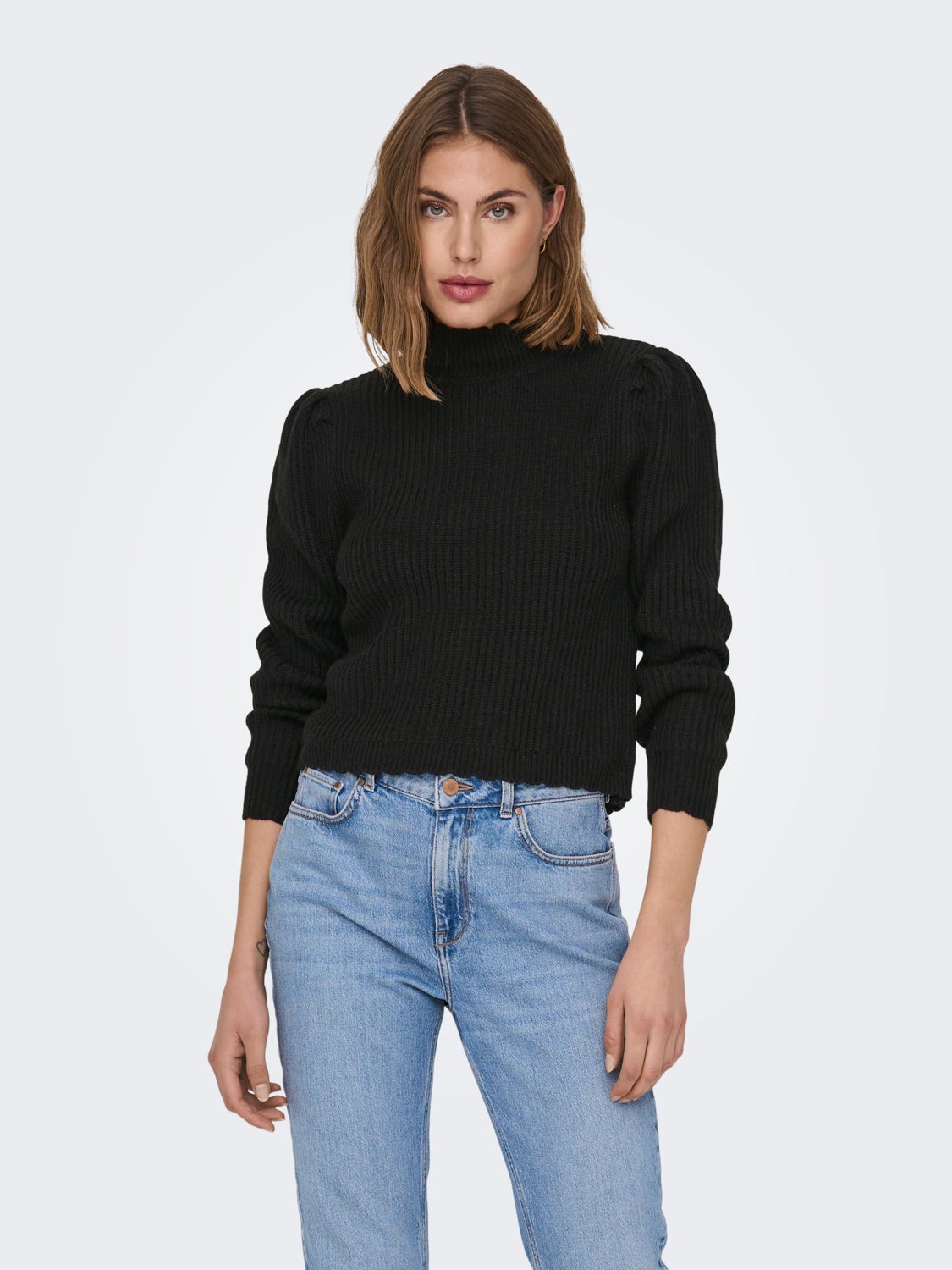 high neck Knitted Top