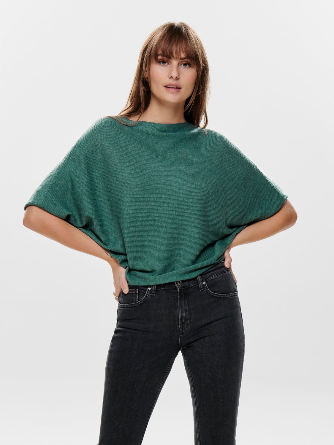 Batsleeve Knitted Pullover