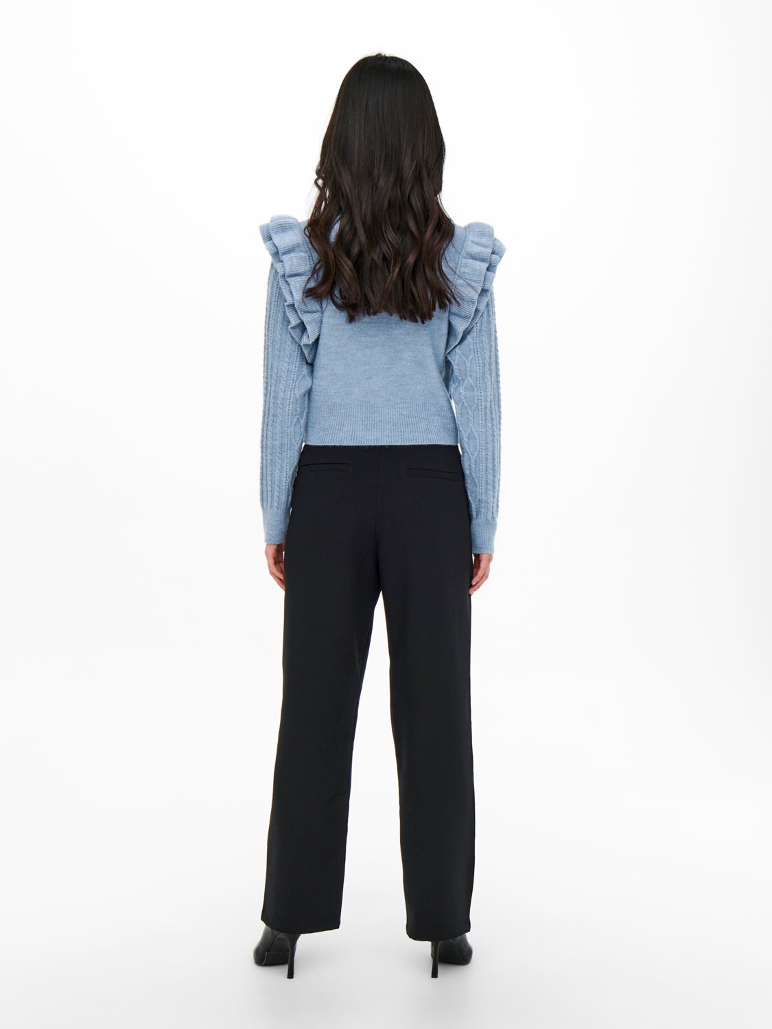 Frill detailed Knitted Pullover