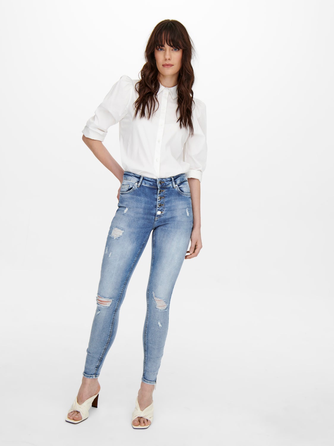 ONLBobby life mid ankle Skinny fit jeans