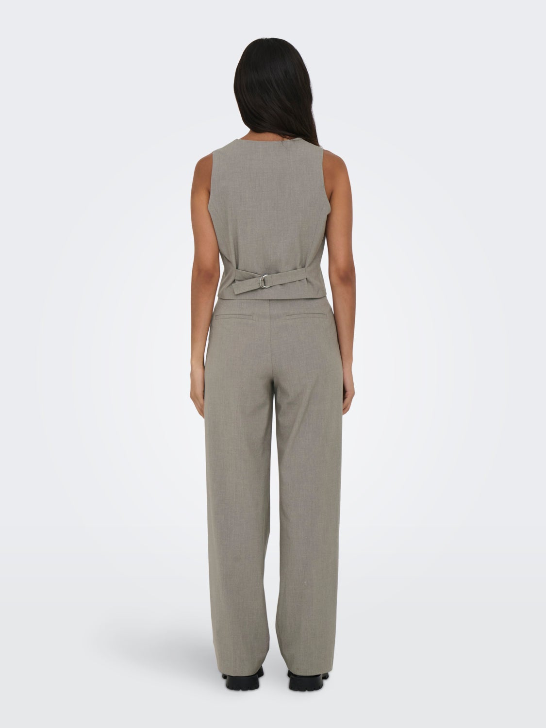 Cropped tailored vest