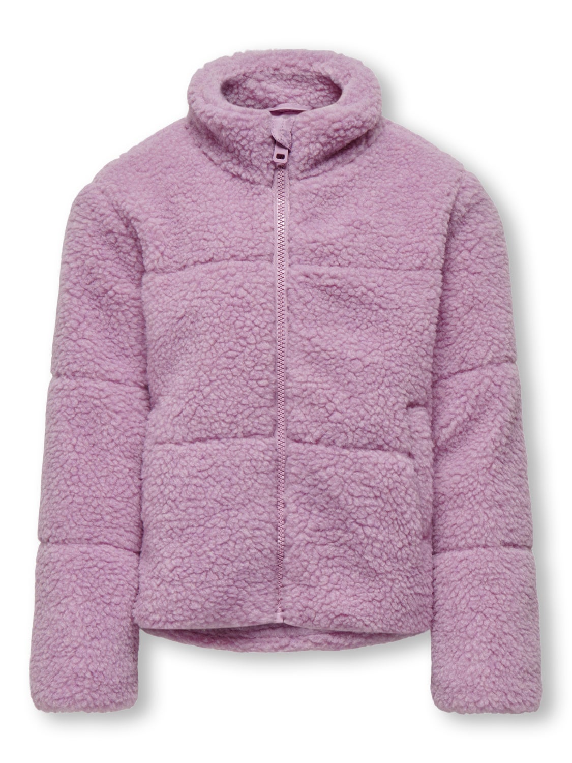 Teddy jacket with high neck