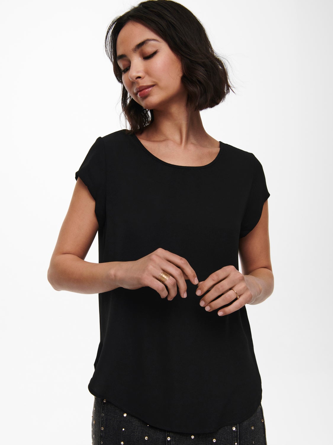 Loose Short Sleeved Top