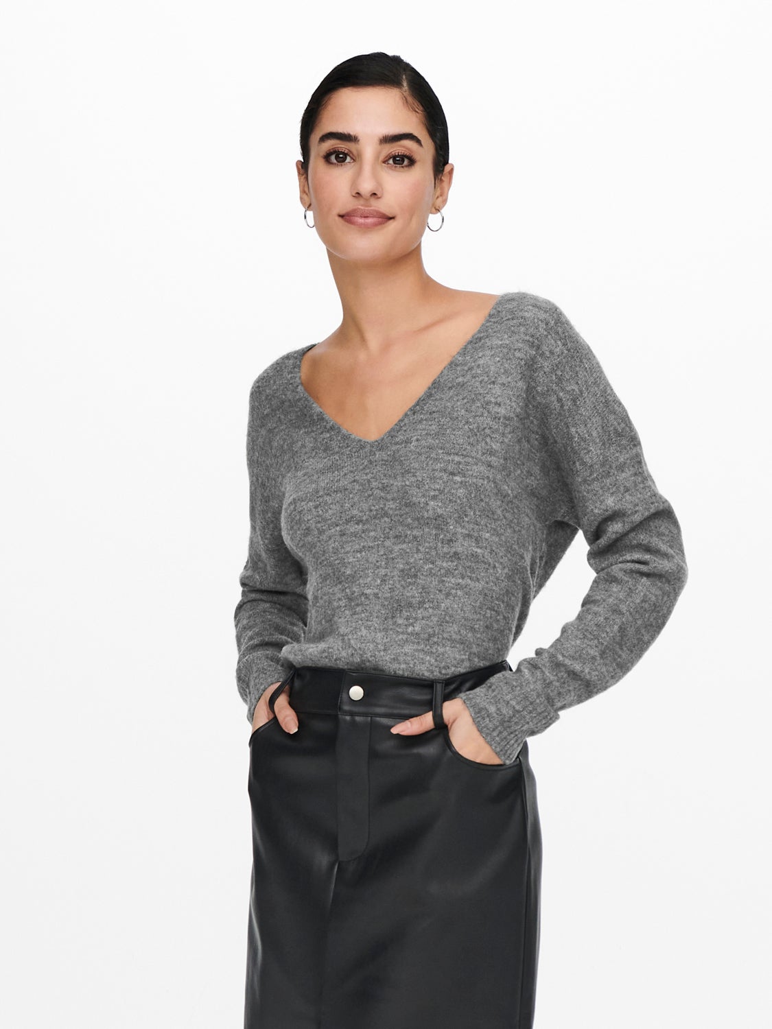 V-neck Knitted Pullover