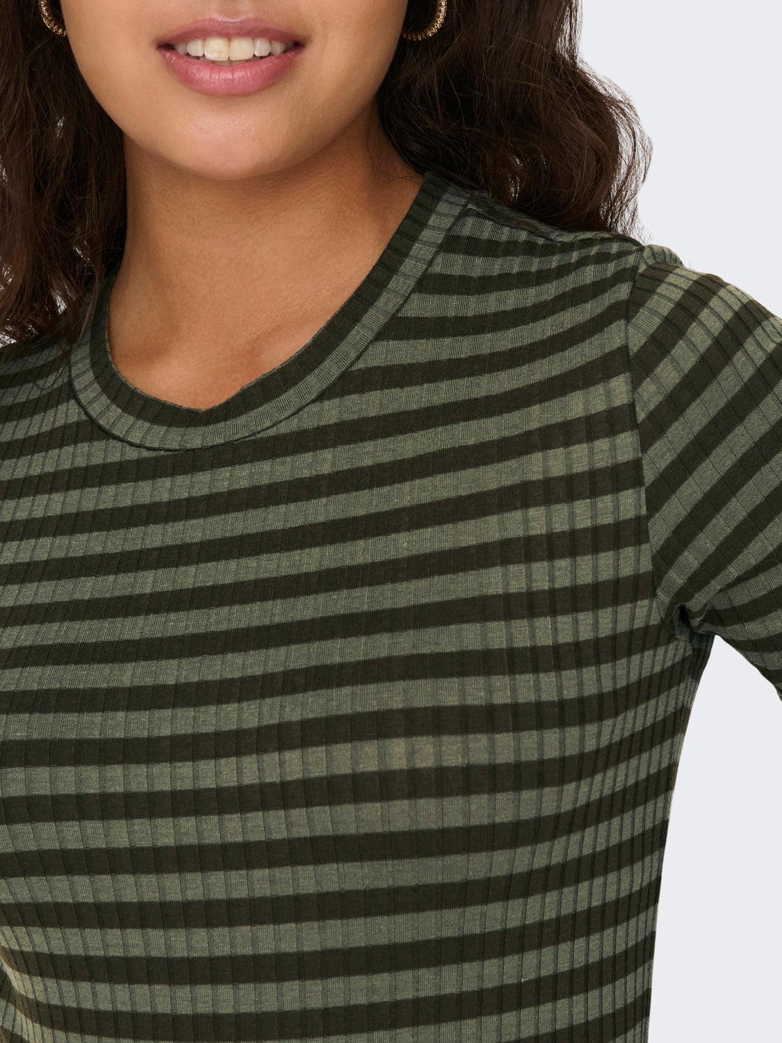 Striped Long Sleeves Top