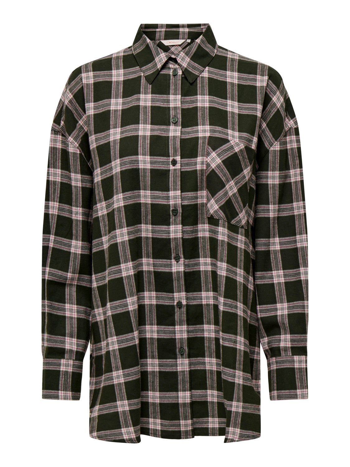 Oversized checkered shirt