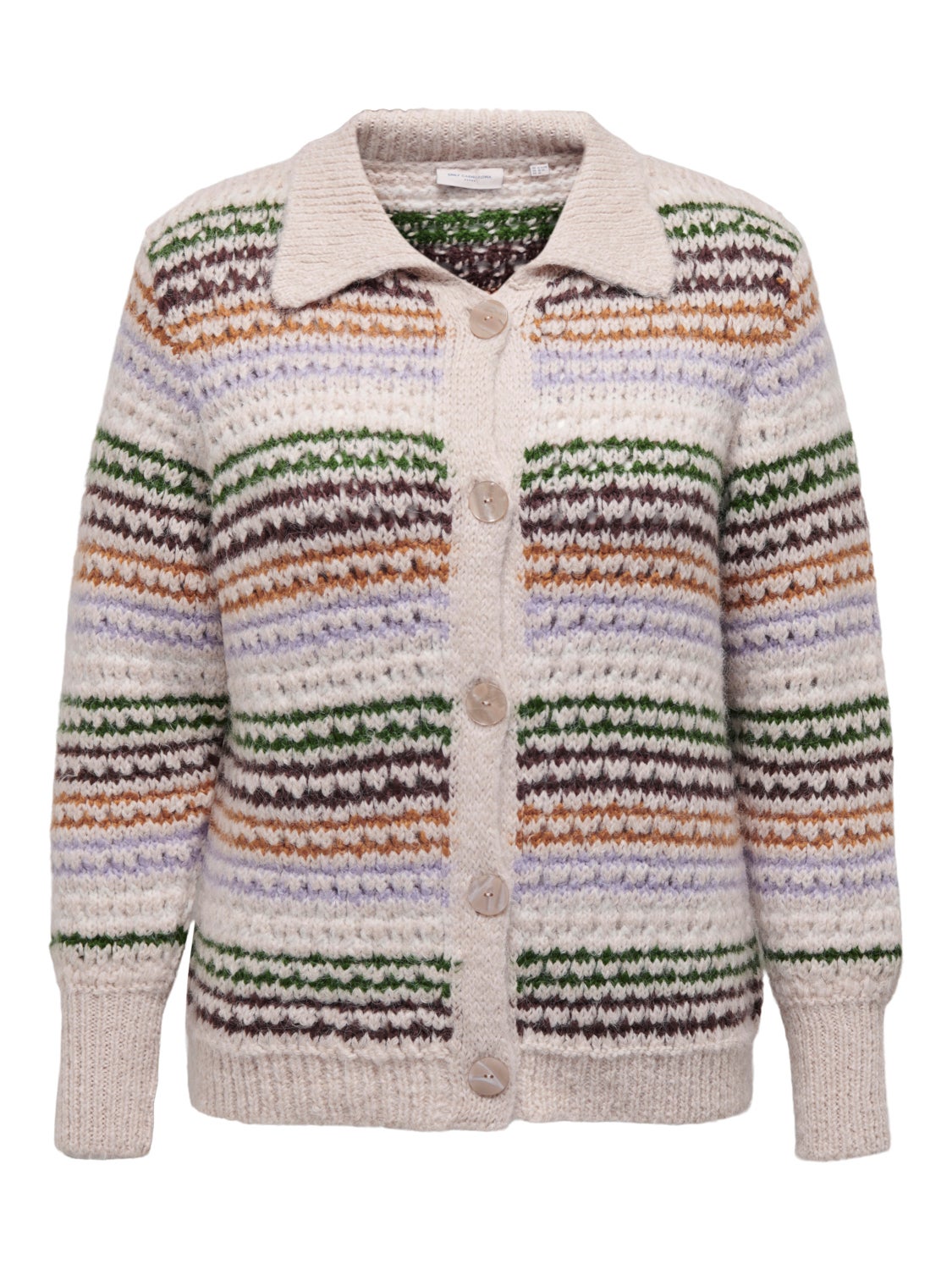 Curvy knitted cardigan