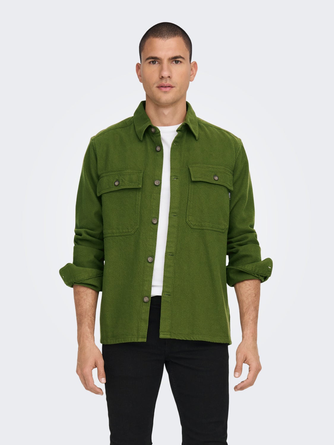 Relaxed fit twill shirt