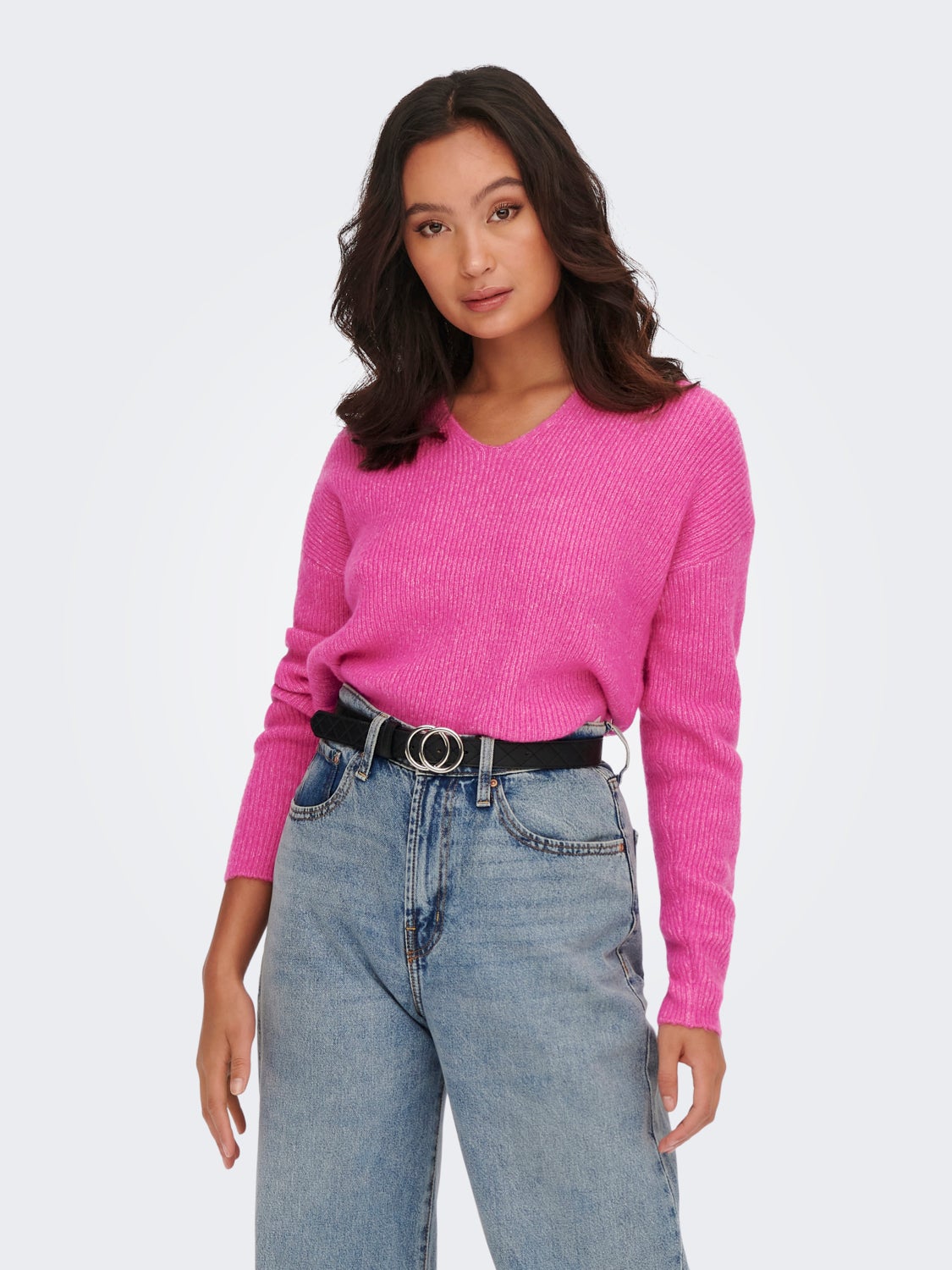 V-neck Knitted Pullover