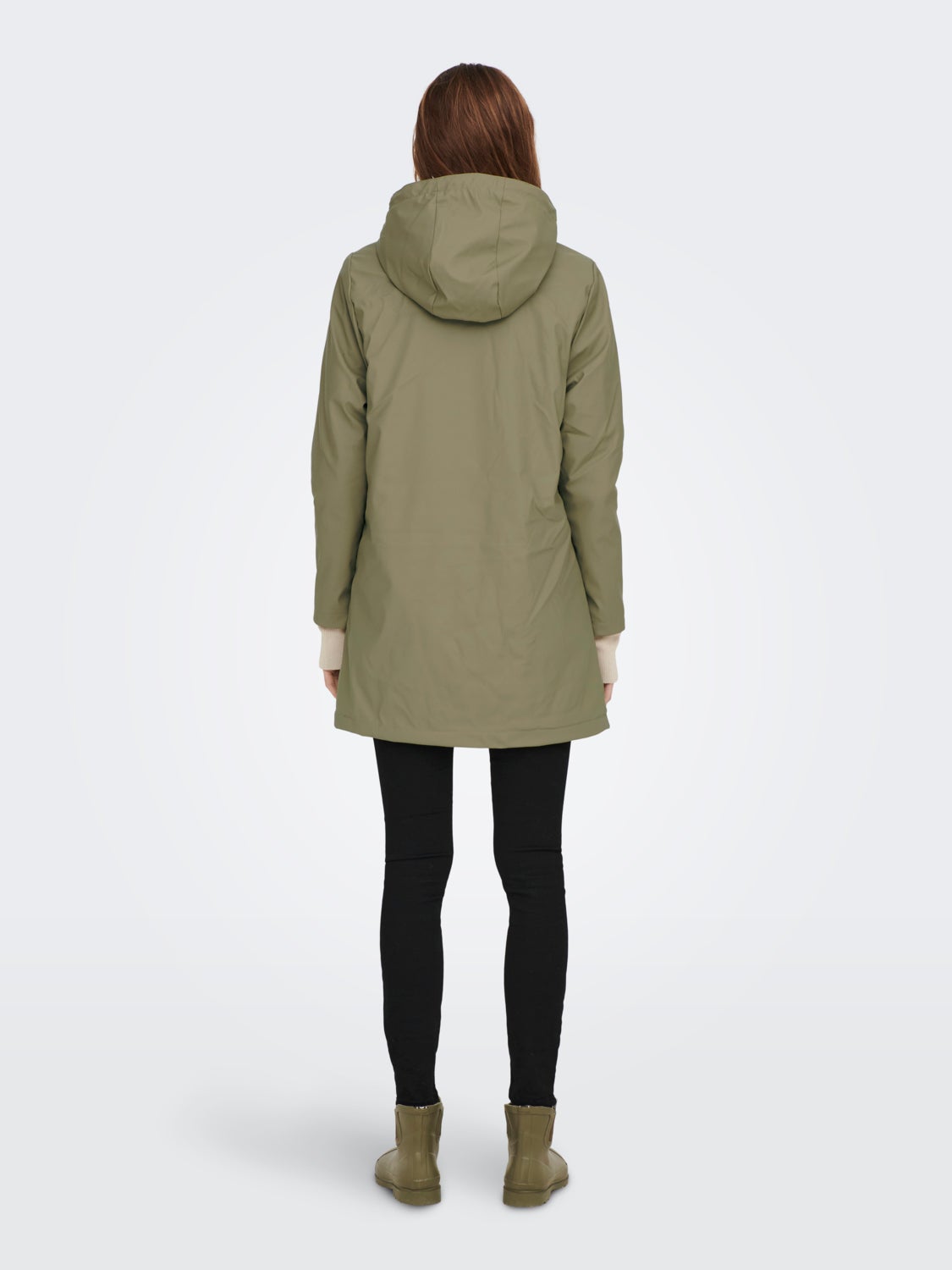 Rain jacket with teddy lining