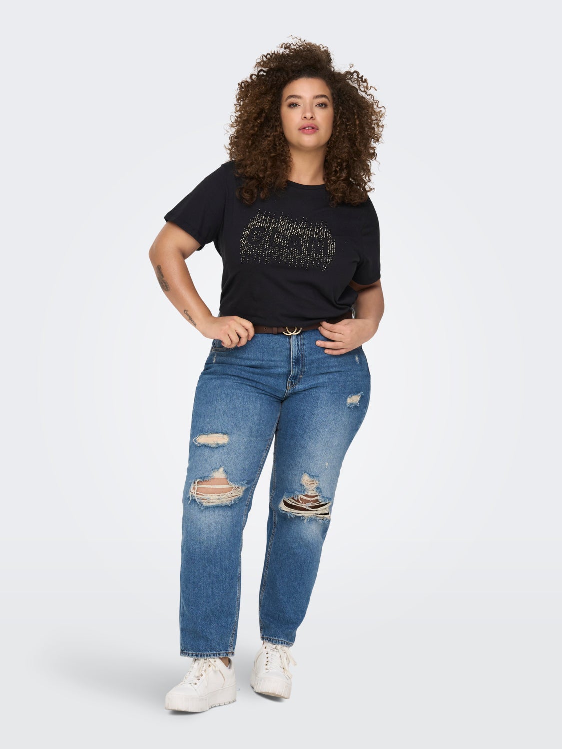 Curvy Printed T-shirt