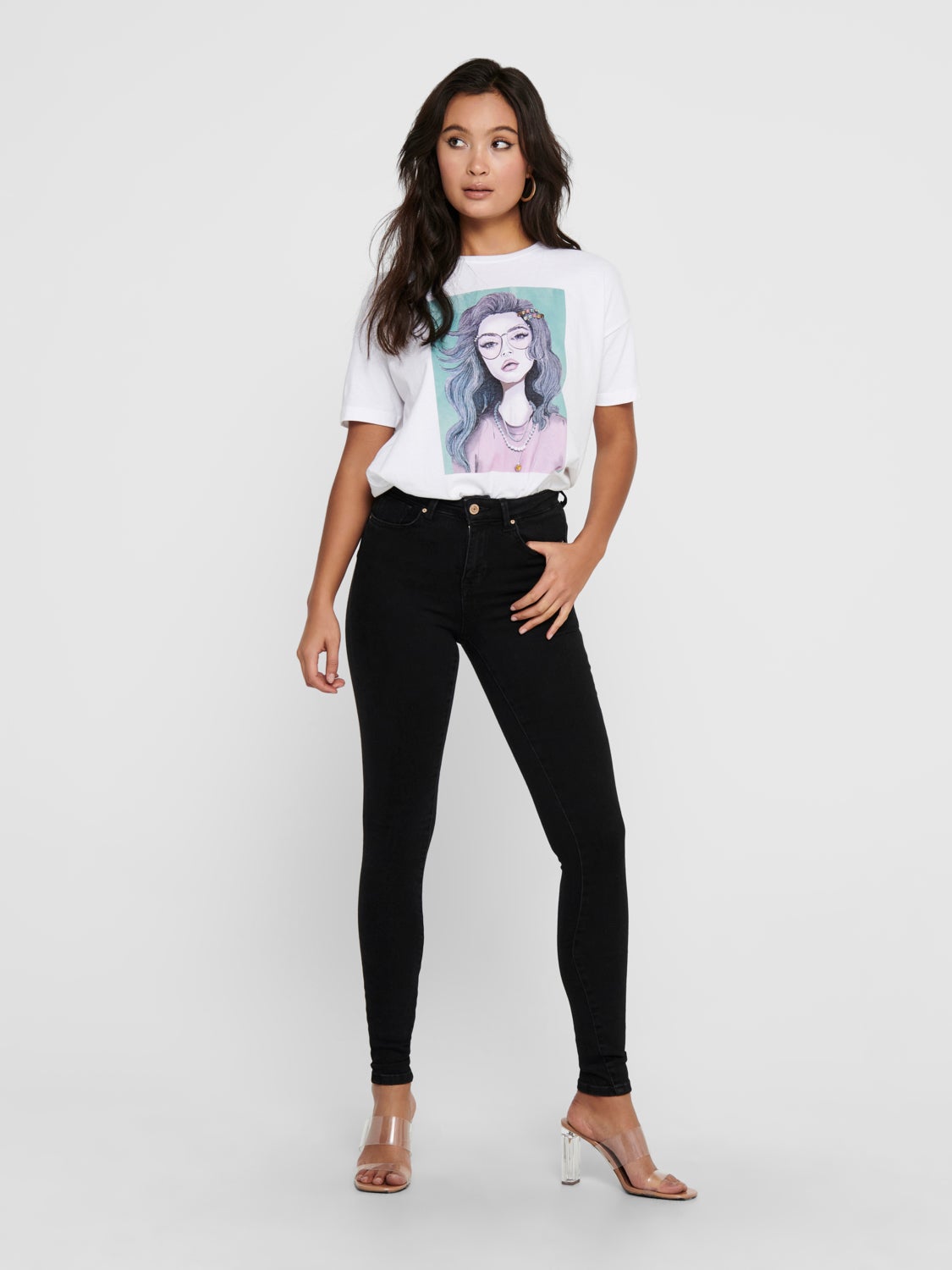 ONLPower mid push up Skinny fit jeans