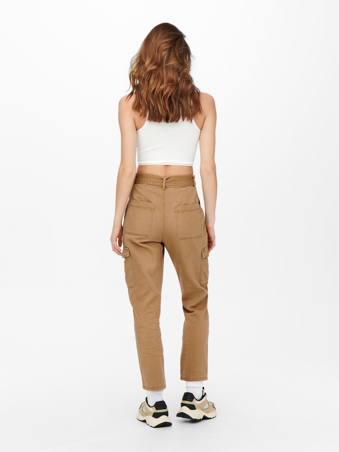 High waisted Cargo Trousers