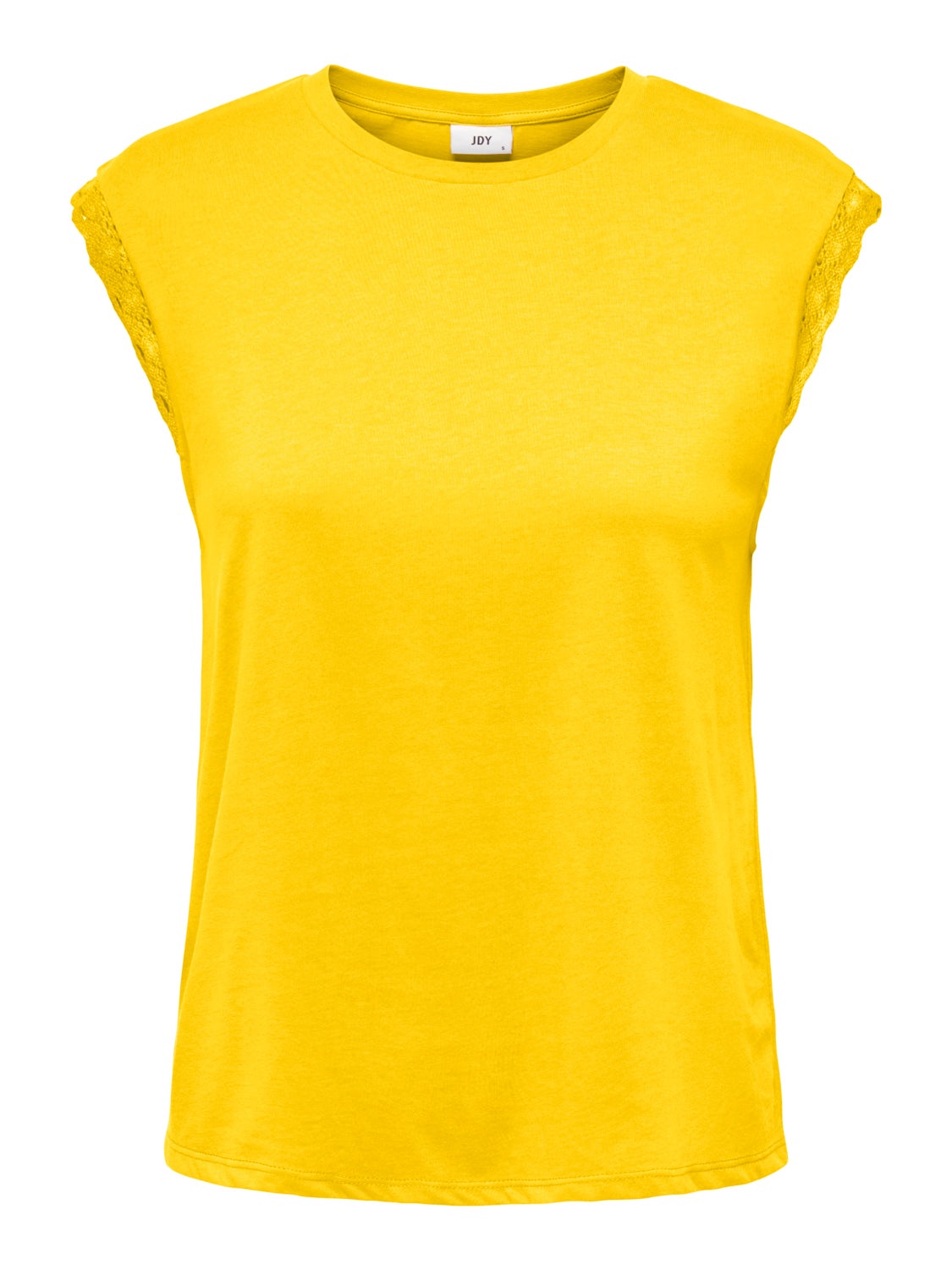 O-neck top with lace detail