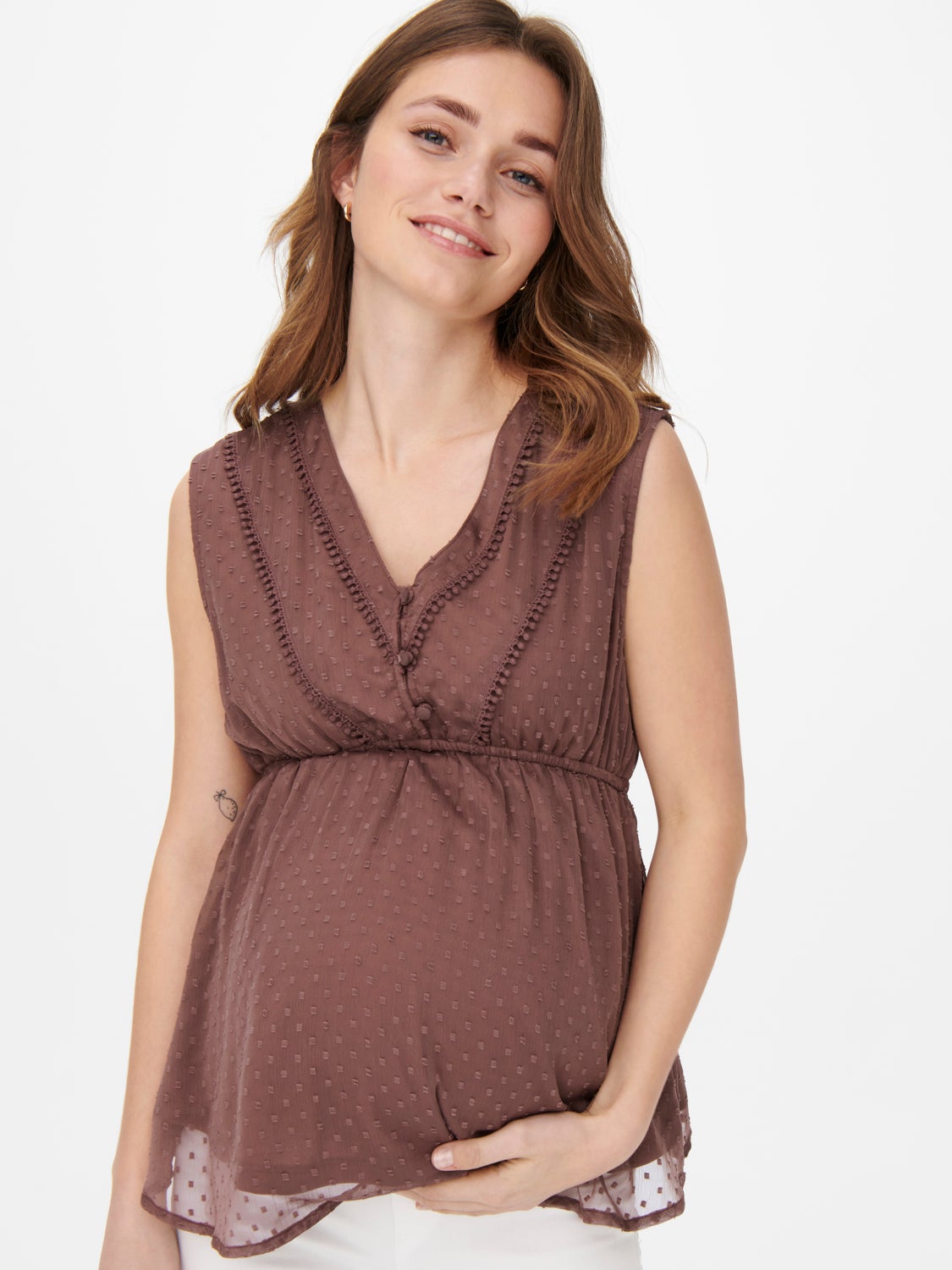 Mama sleeveless Top