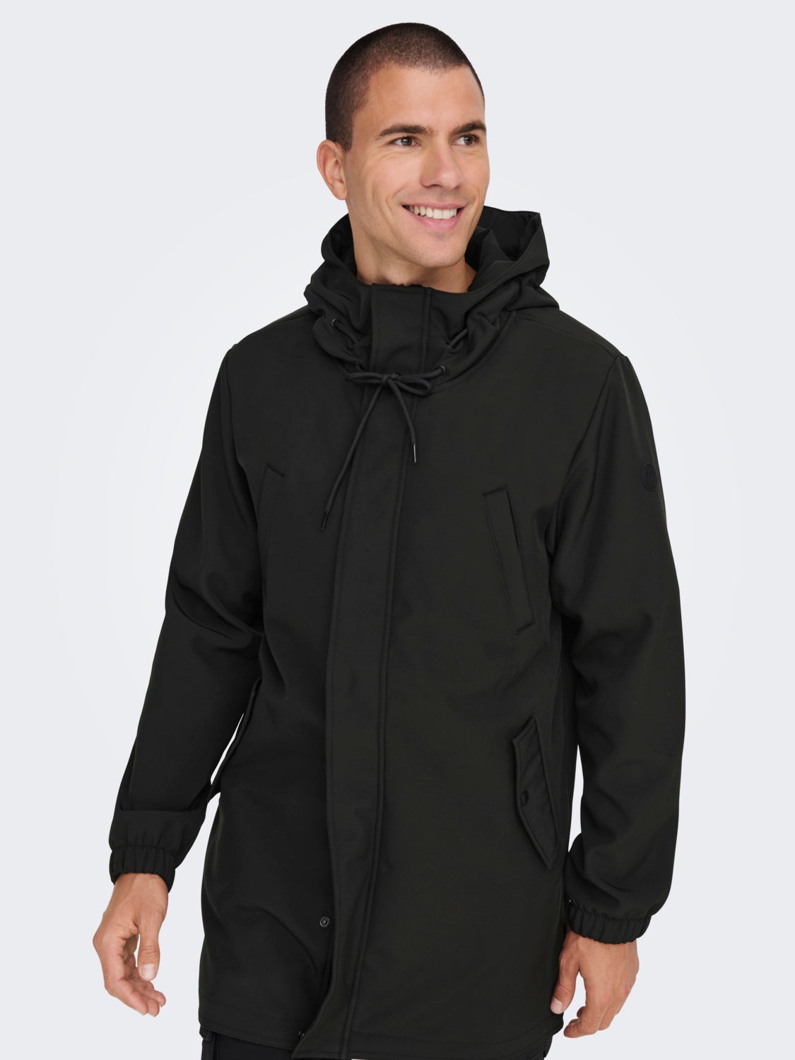 Long softshell jacket