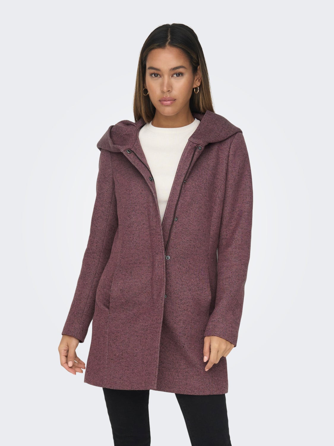 Coat with hood