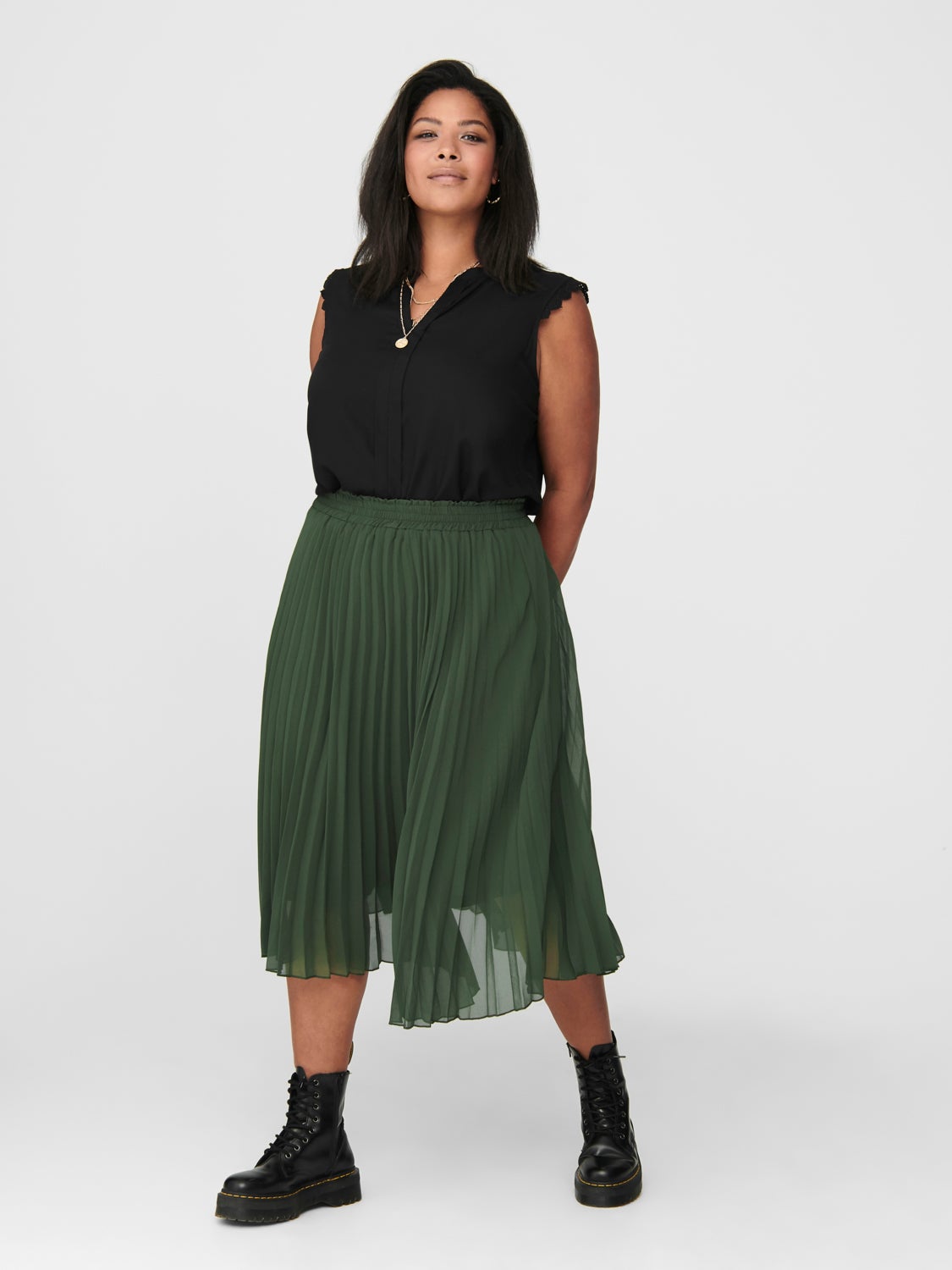 Curvy loose Sleeveless Top