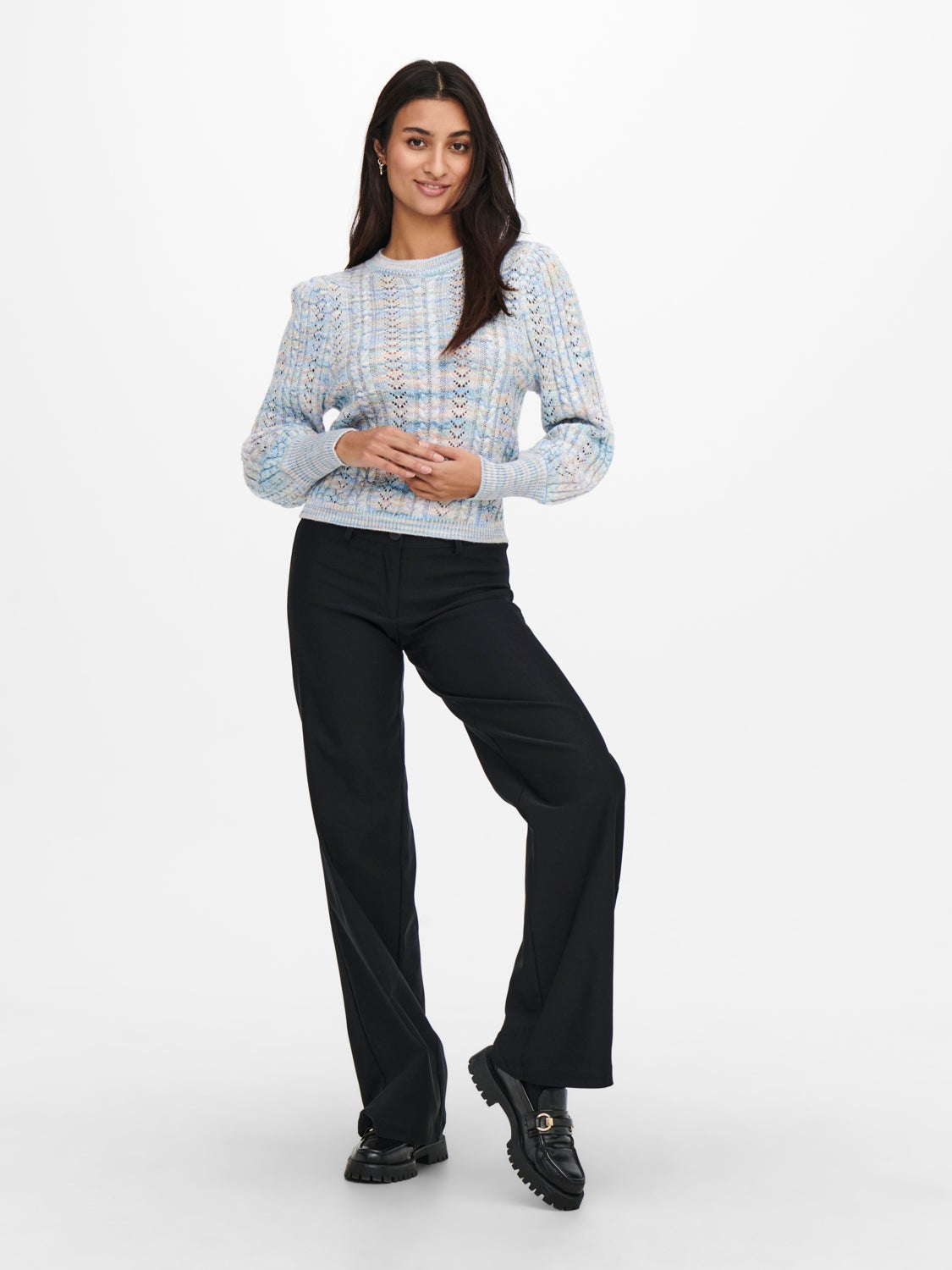 Textured Knitted Pullover