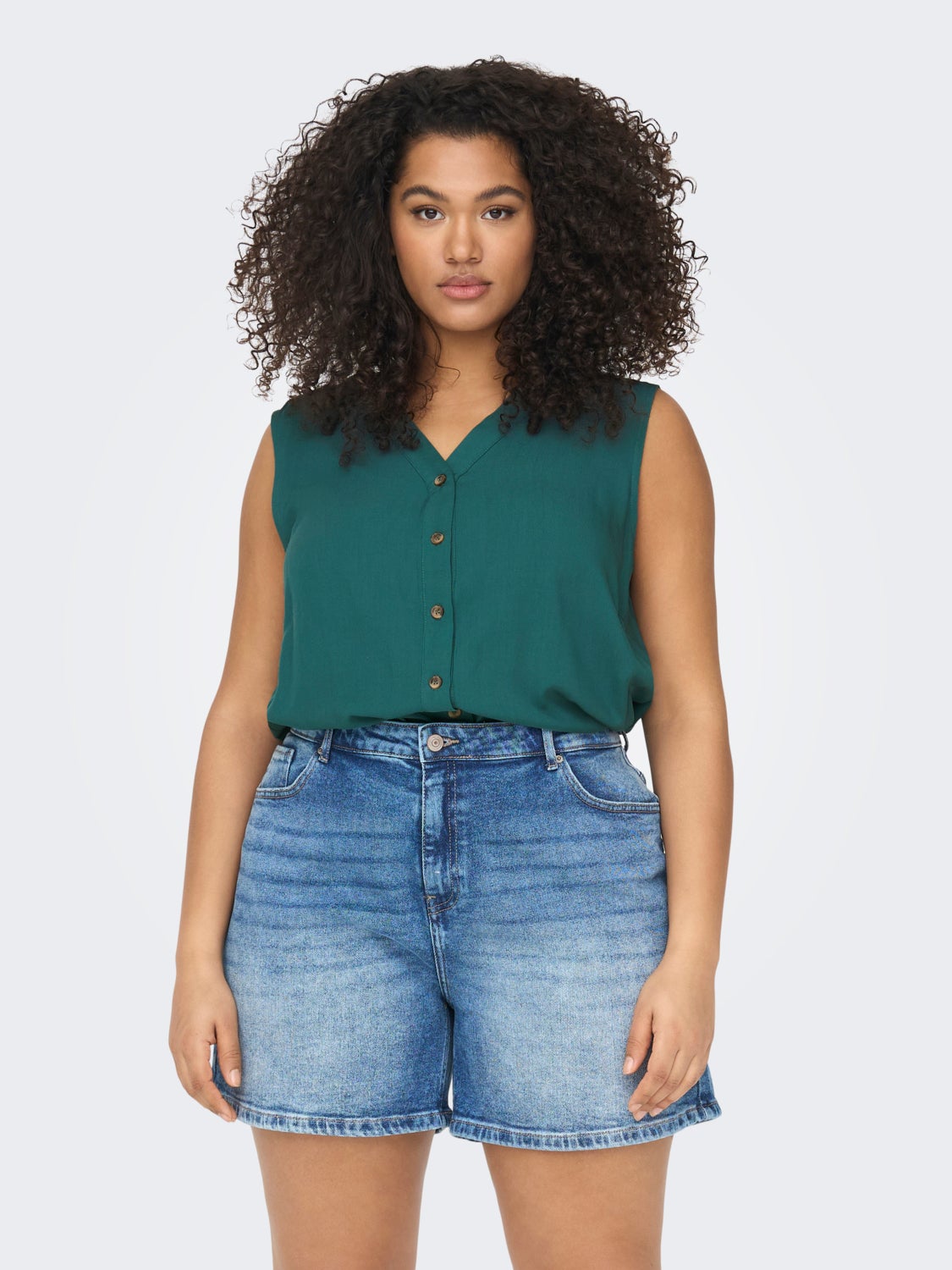Curvy Sleeveless top