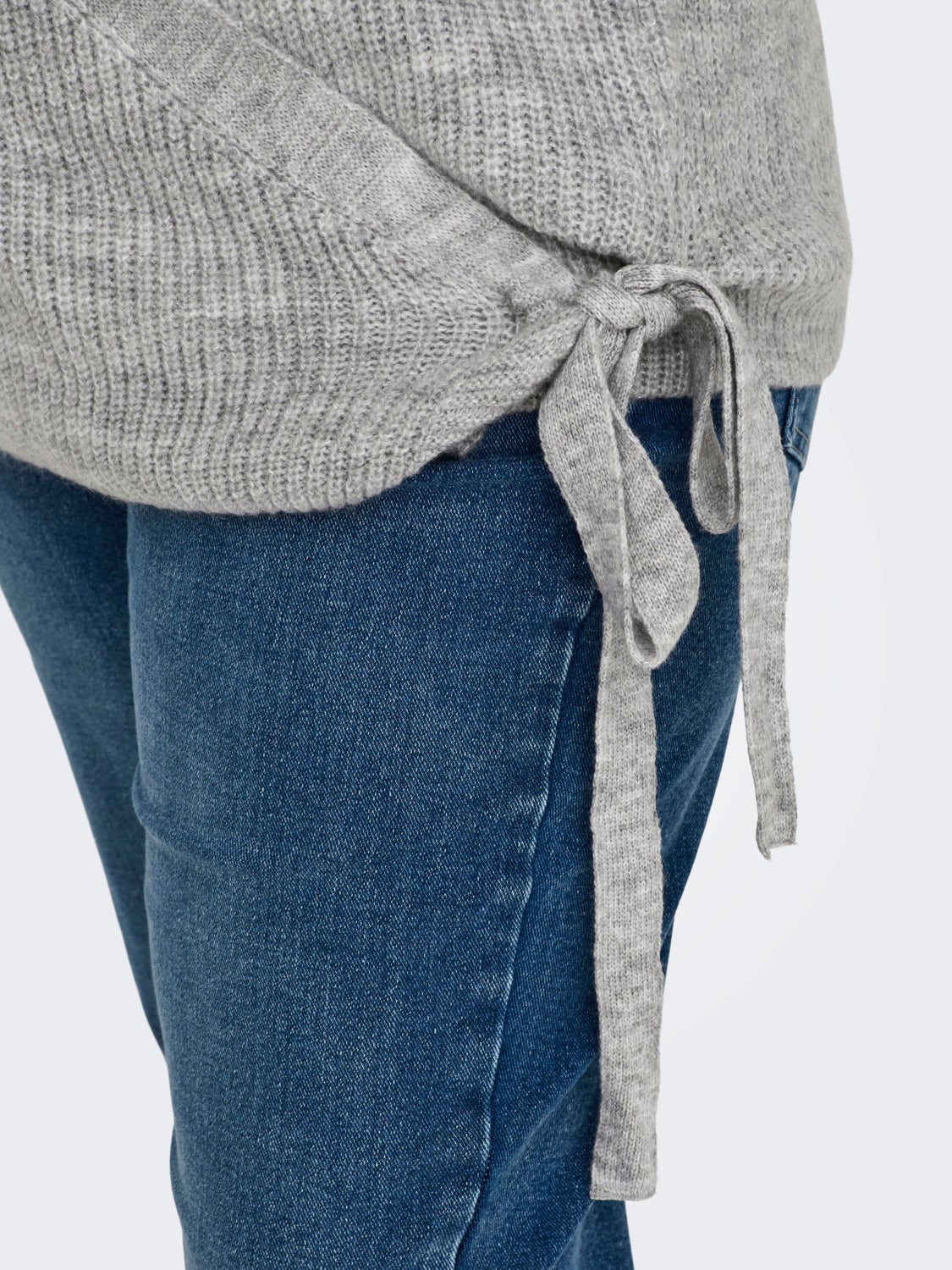 Curvy wrap Knitted Pullover