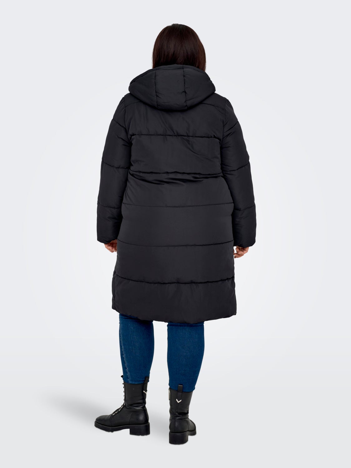 Curvy long puffer jacket
