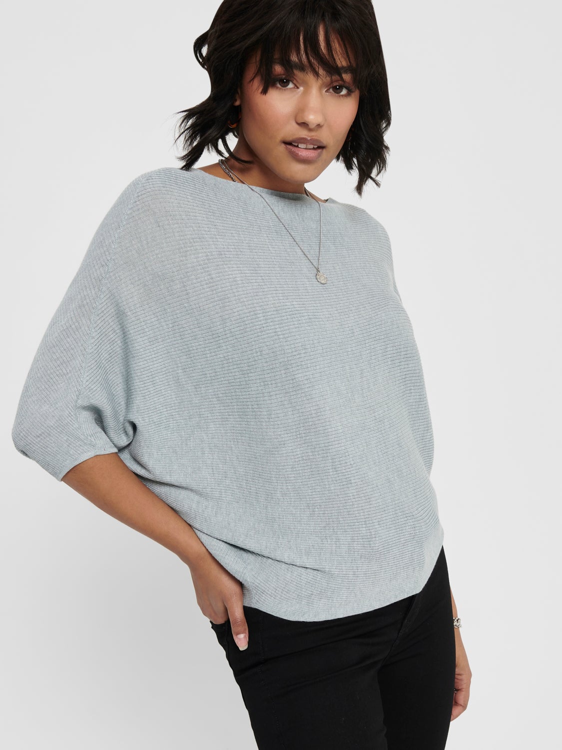 Batsleeve Knitted Pullover