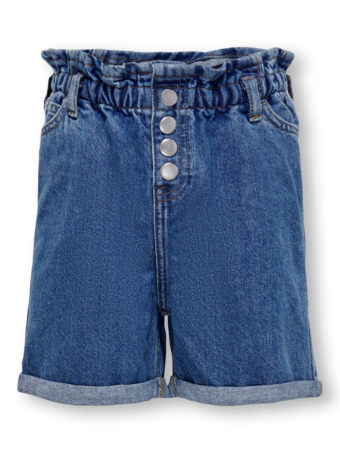 KOGCuba paperbag Denim shorts