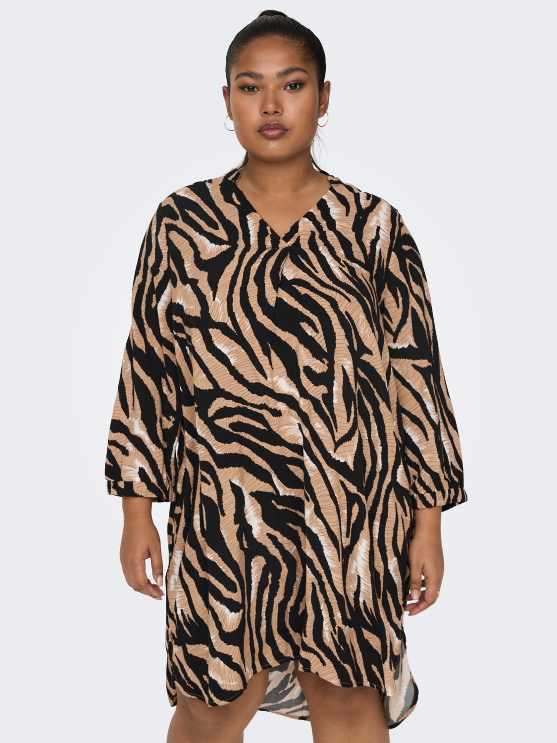 Curvy 3/4 Sleeve viscose Tunic