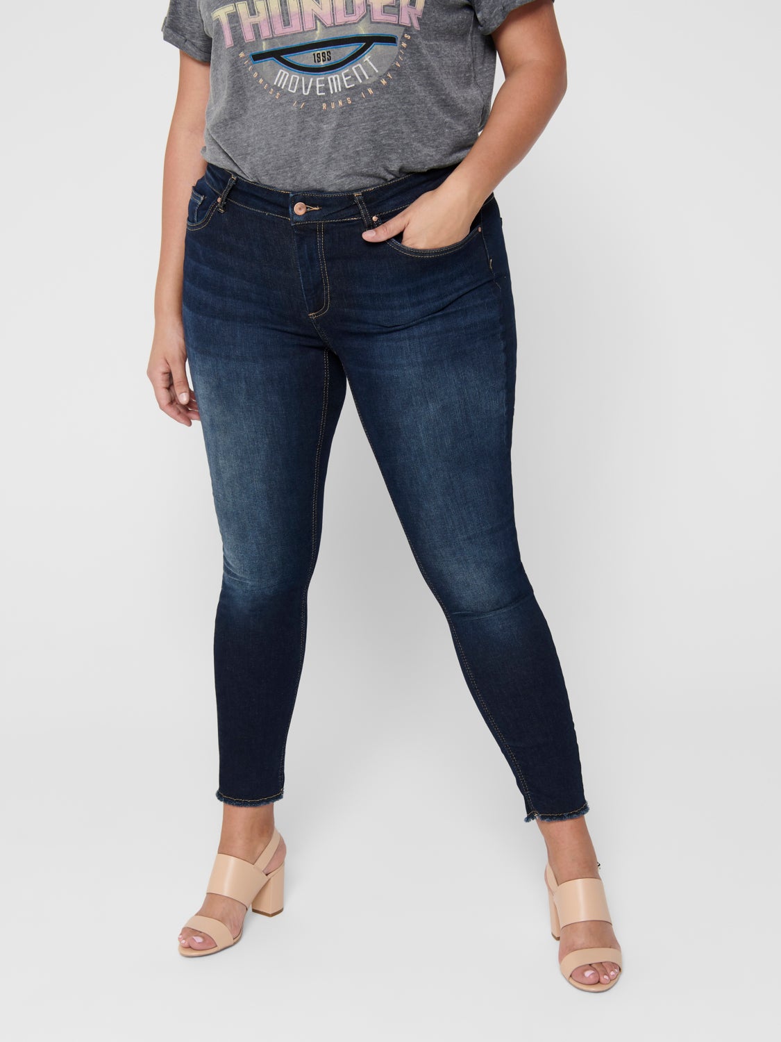 CUrvy Carwilly life reg ankle Skinny fit jeans