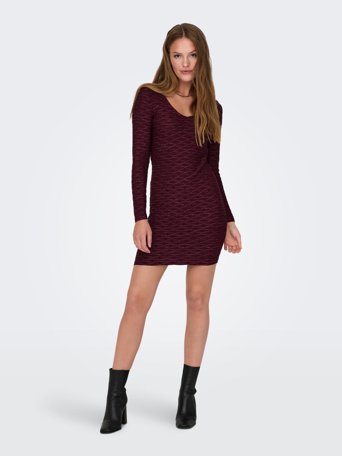 Mini slim dress with glitter