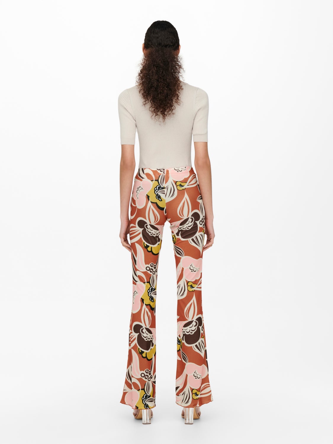 Patterned flared Trousers