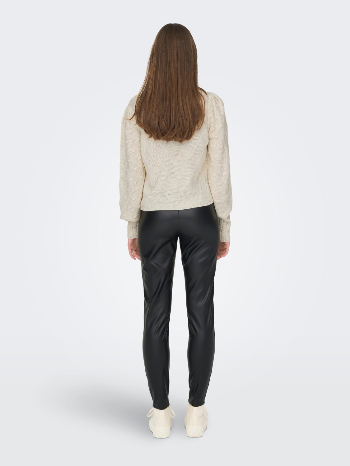 Textured knitted pullover