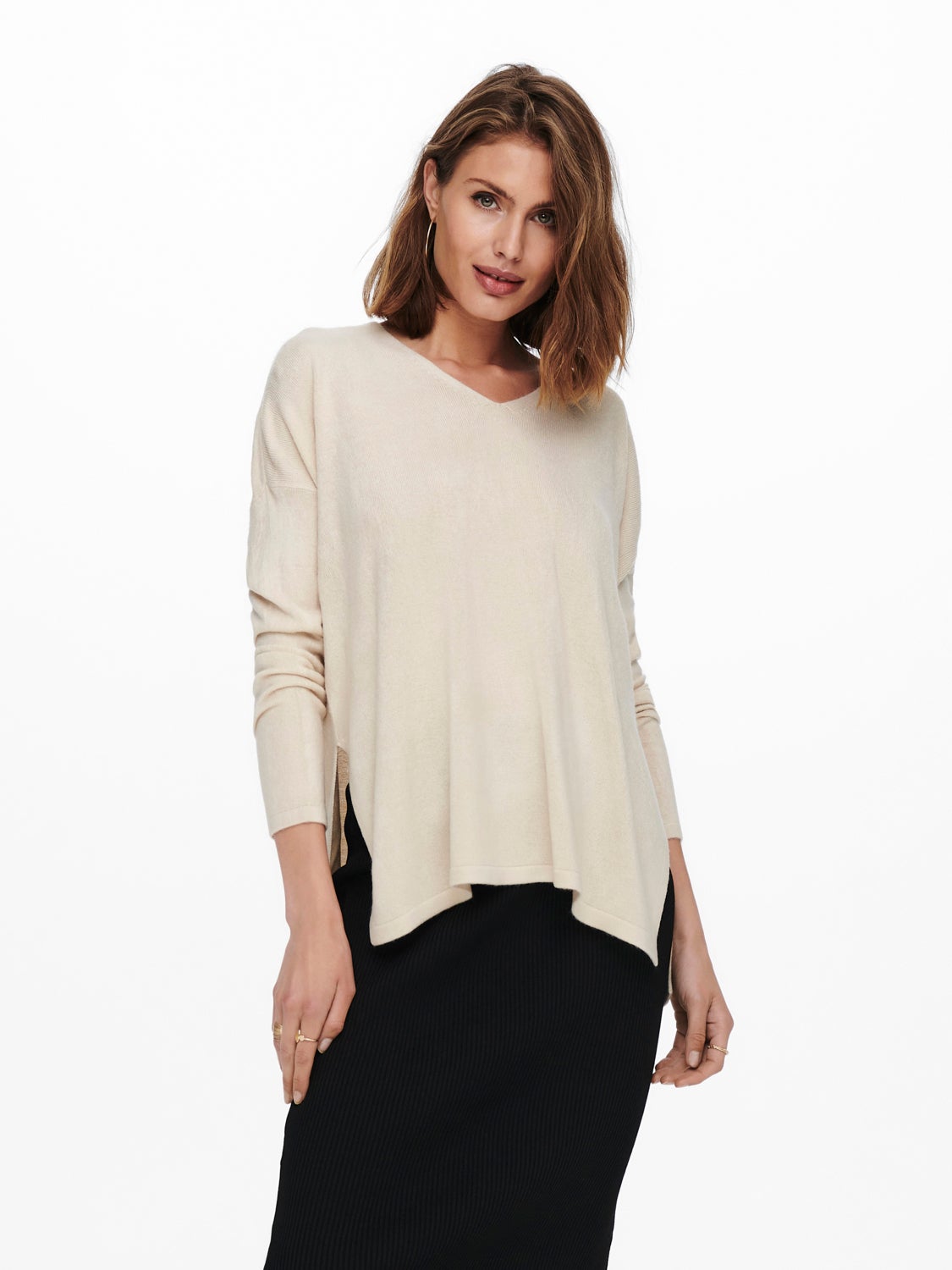 V-neck Knitted Pullover